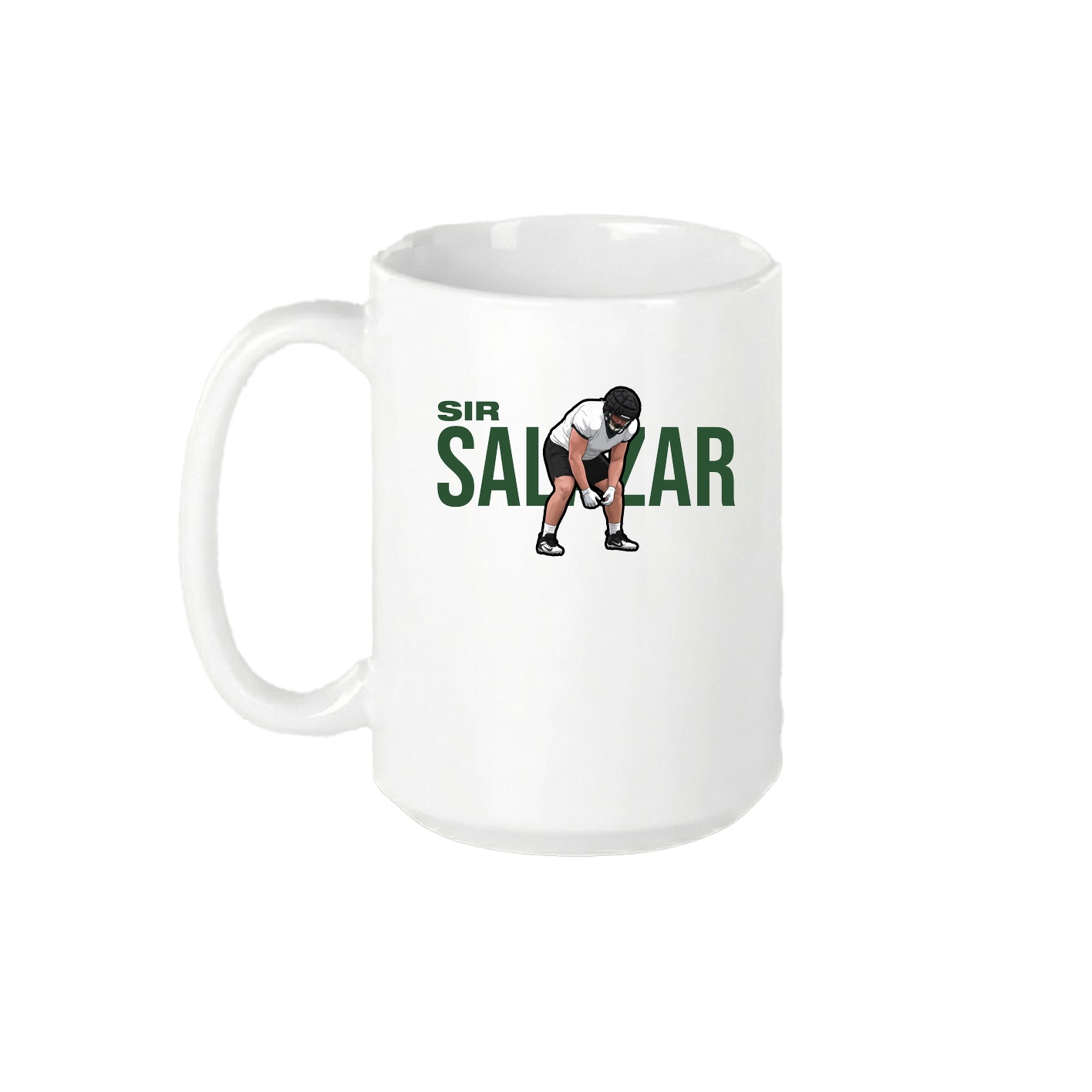 15oz Coffee Mug — Player Name in White