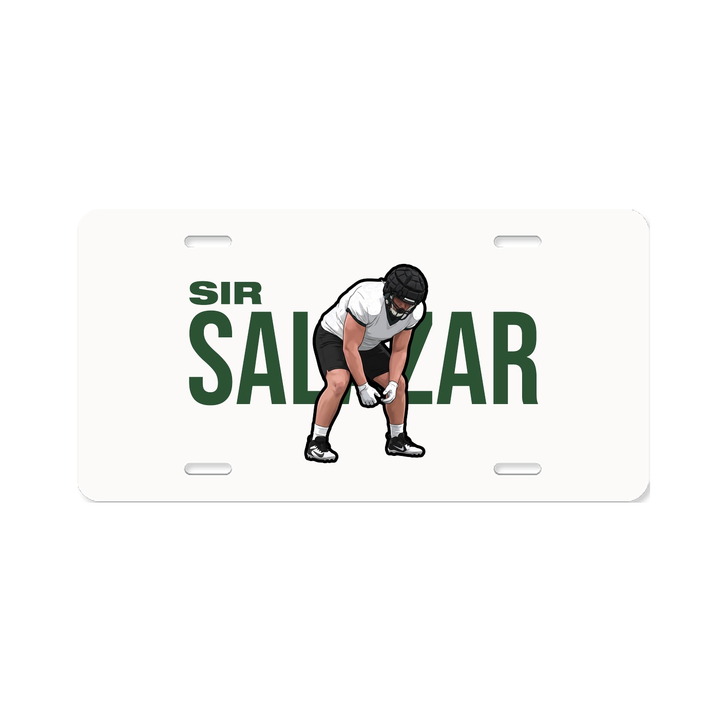License Plate — Player Name in Classic