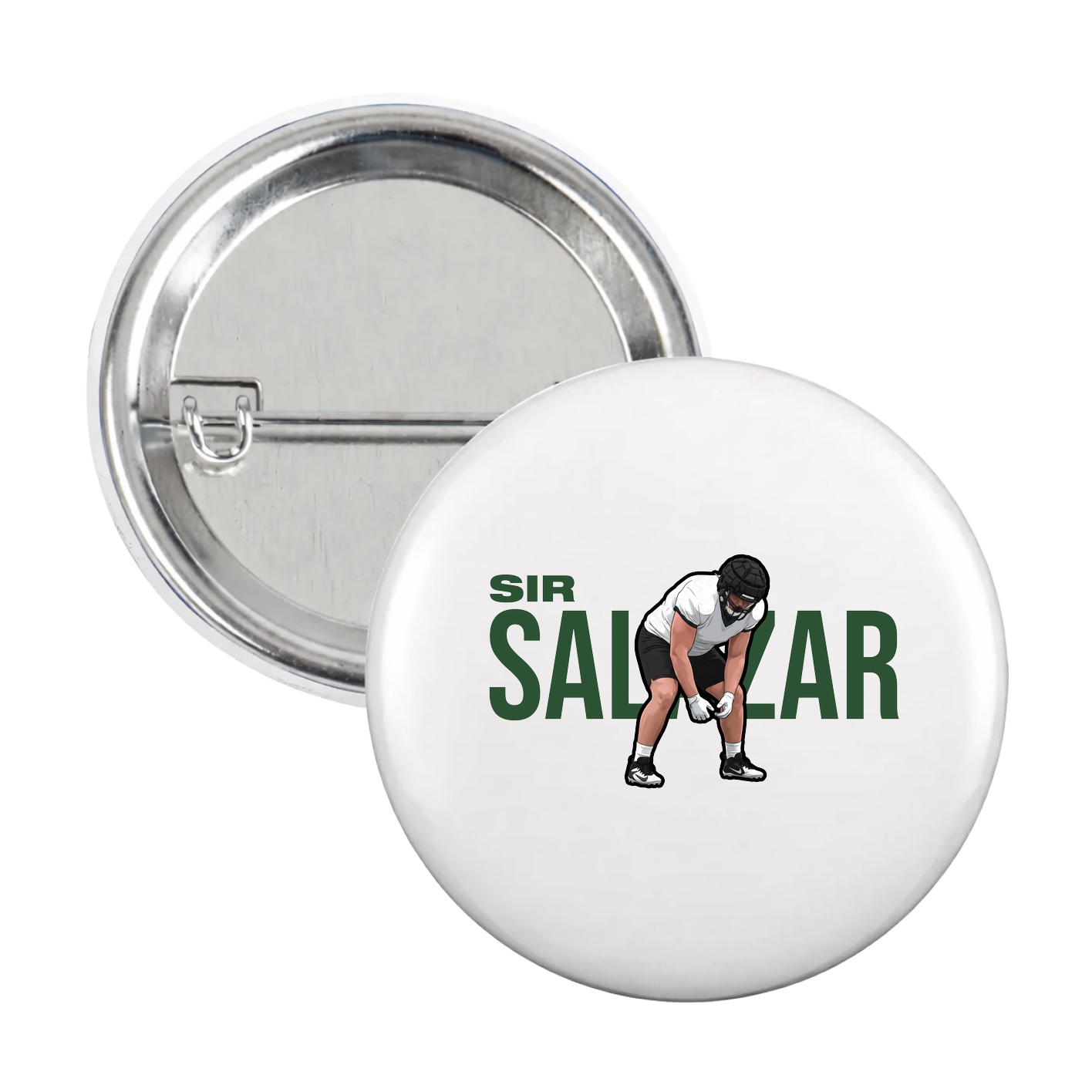 Game Day Button — Player Name in White