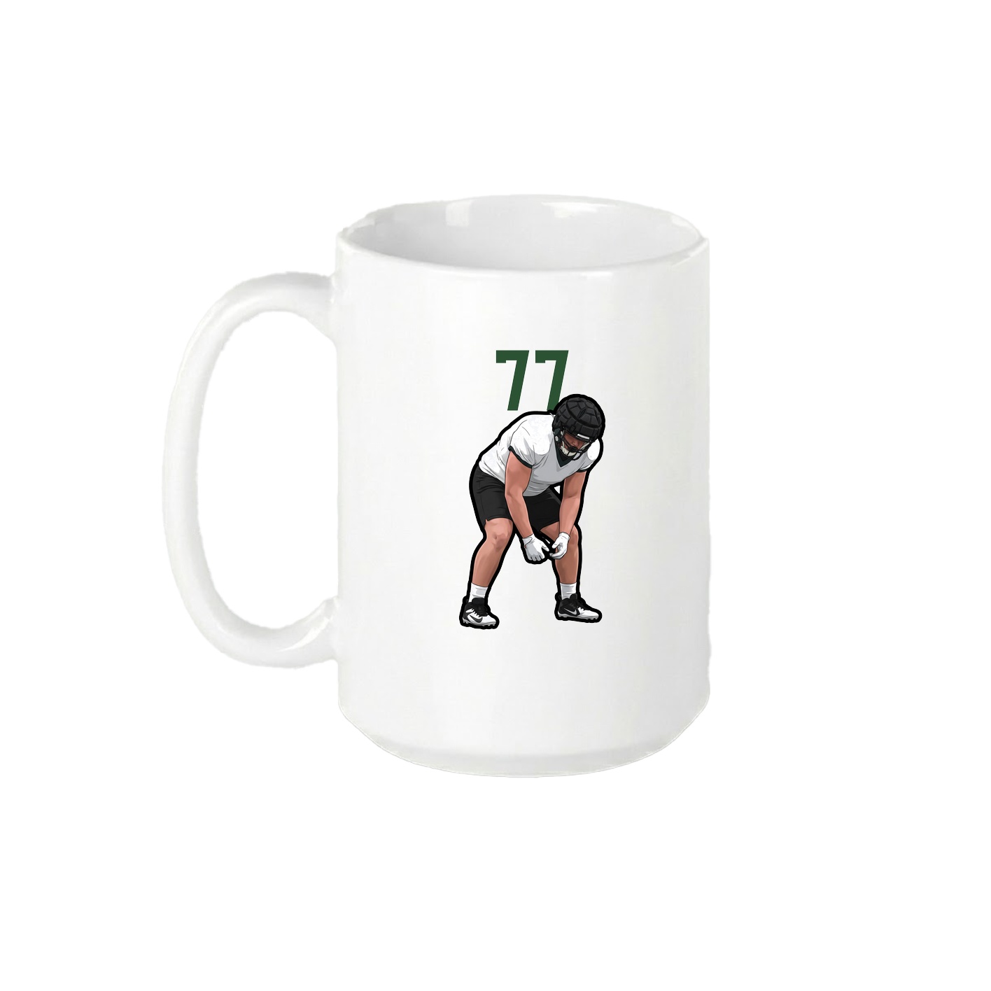 15oz Coffee Mug — Number Top in White