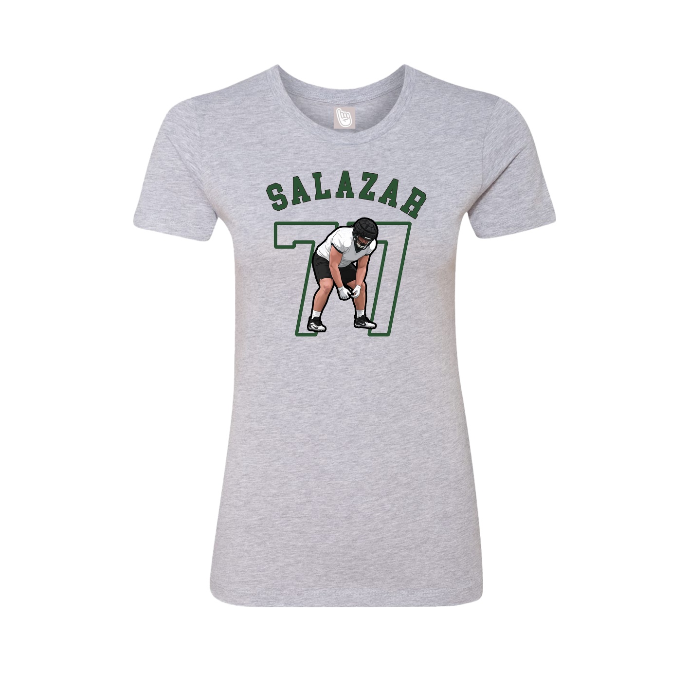 Fitted Women's Tee — Shirsey Arch in Grey