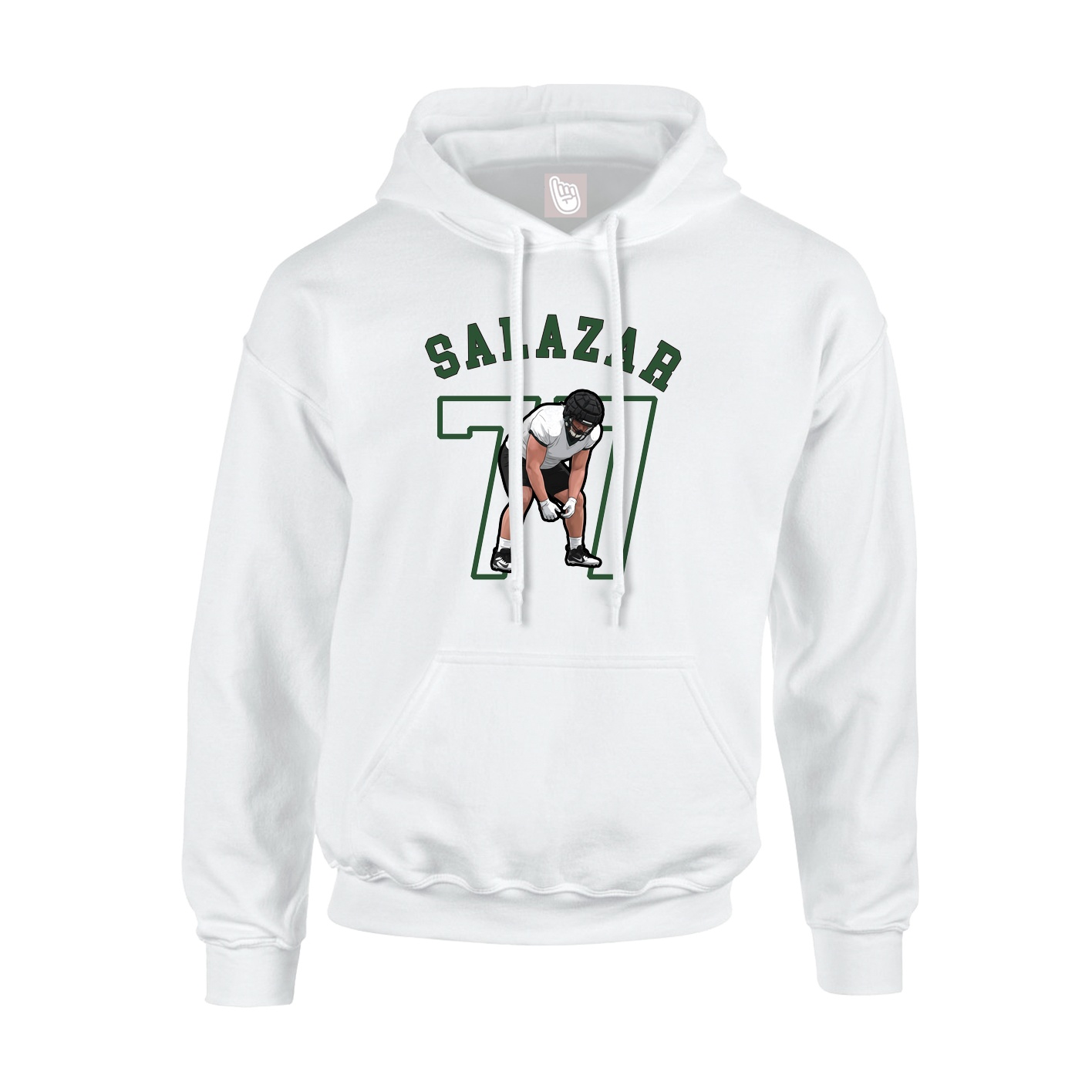 Youth Hoodie — Shirsey Arch in White