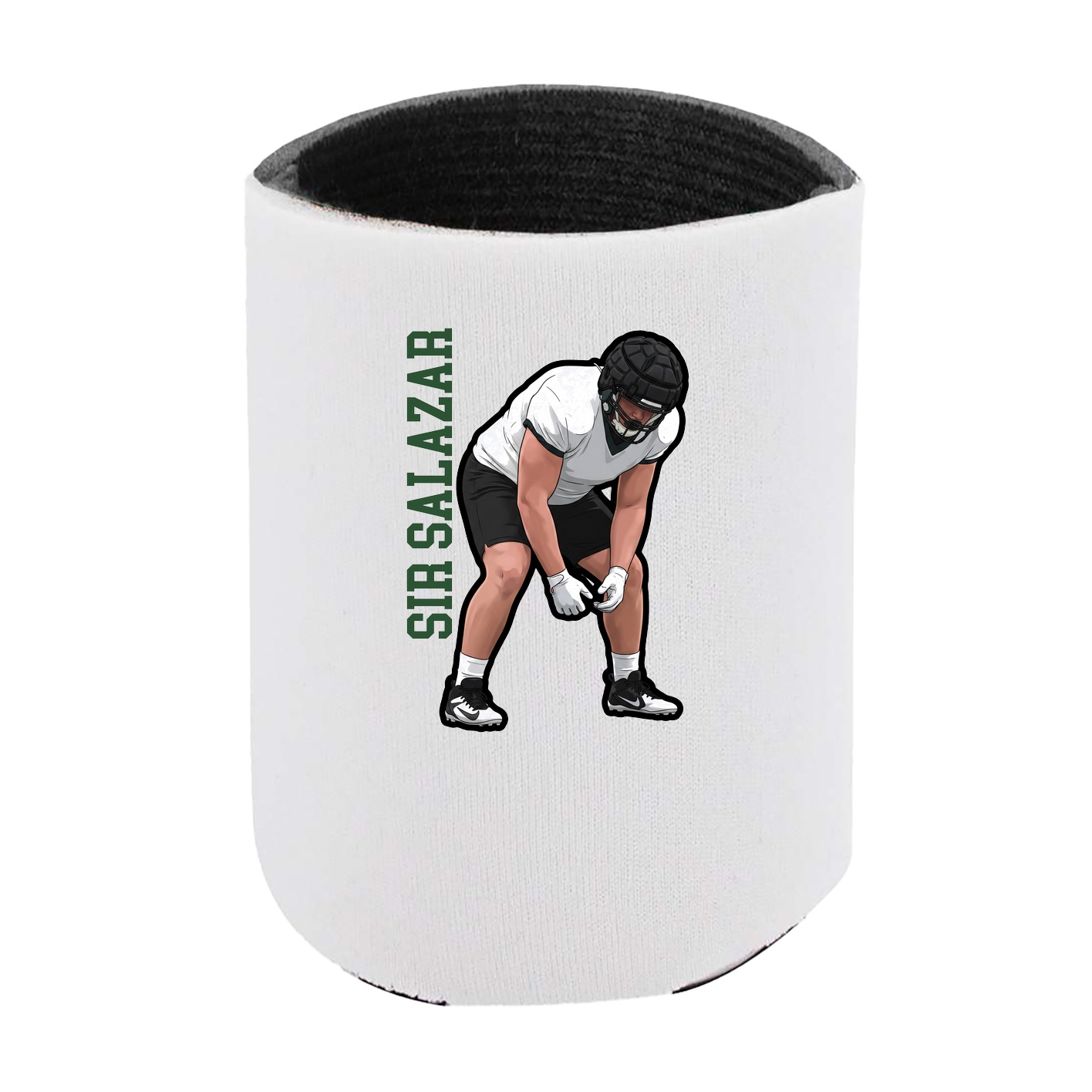 Can Holder — Name Vertical in White