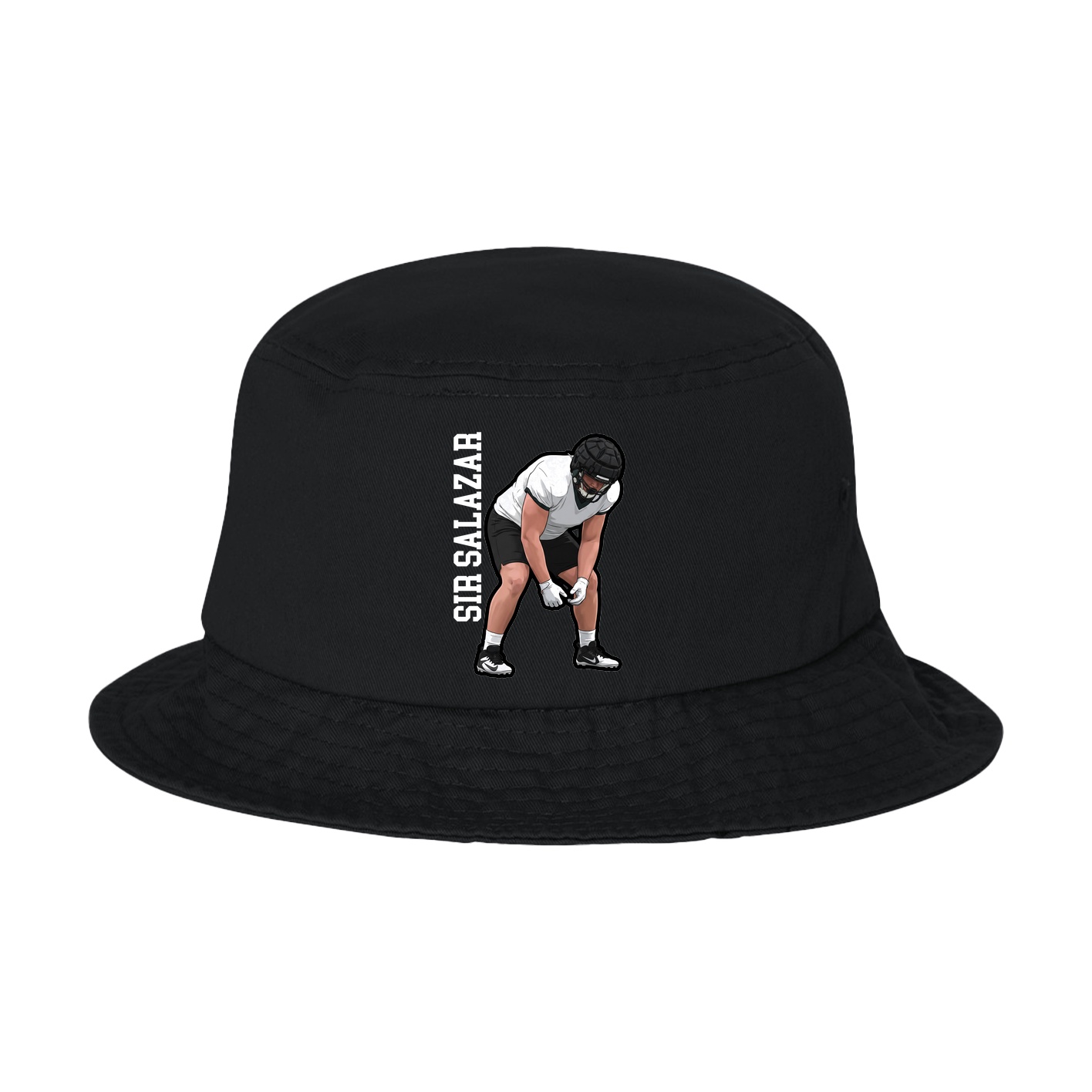 Bucket Cap — Name Vertical in Black