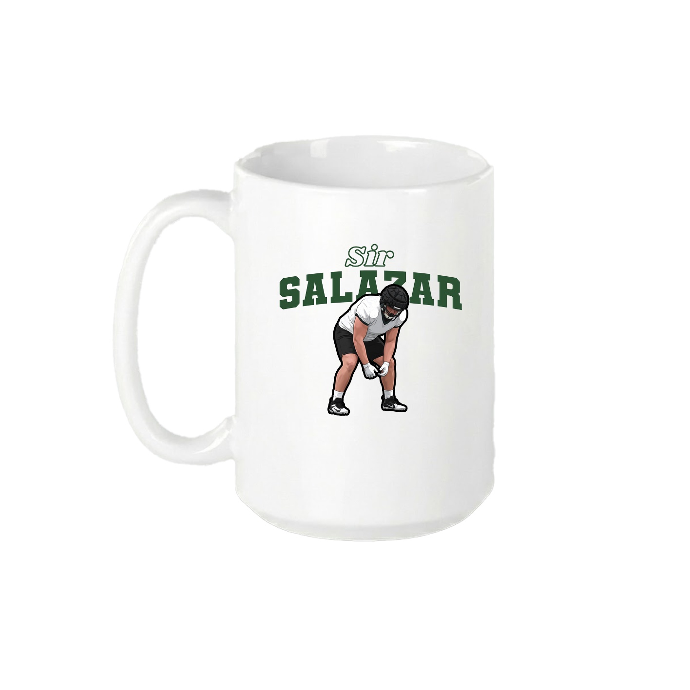 15oz Coffee Mug — Name Arch in White