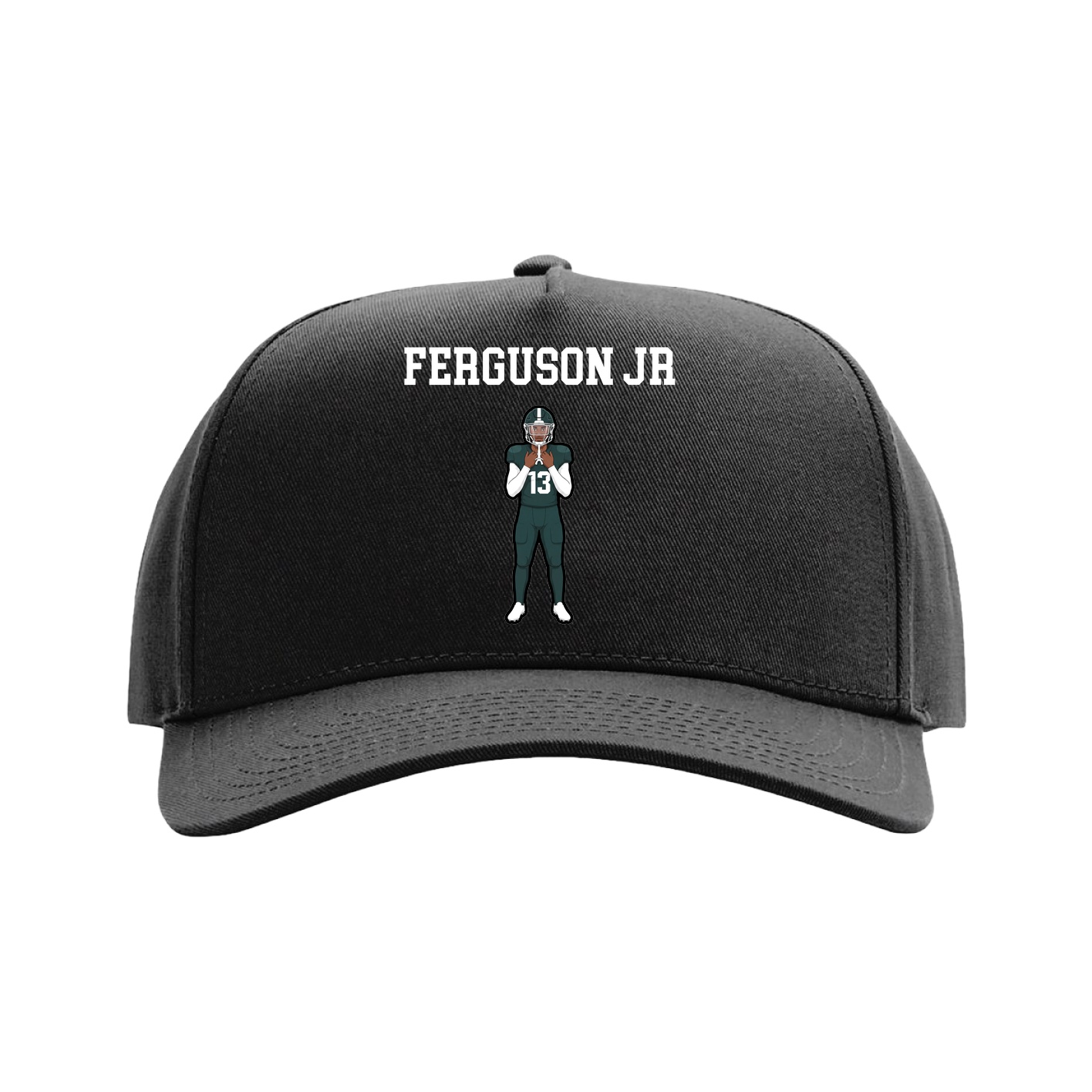 Full Fabric Five-Panel Champ Cap — Shirsey in Black