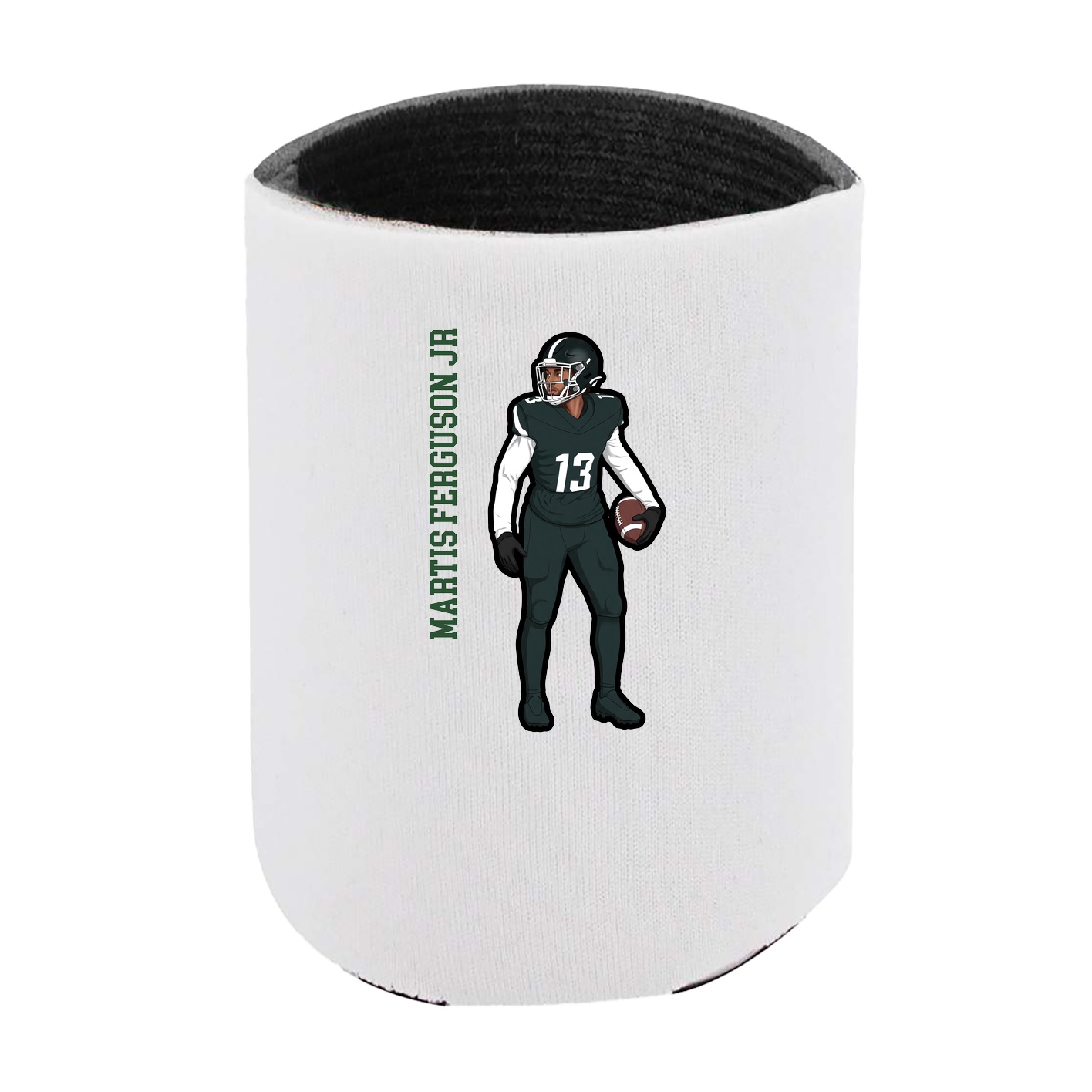 Can Holder — Name Vertical in White