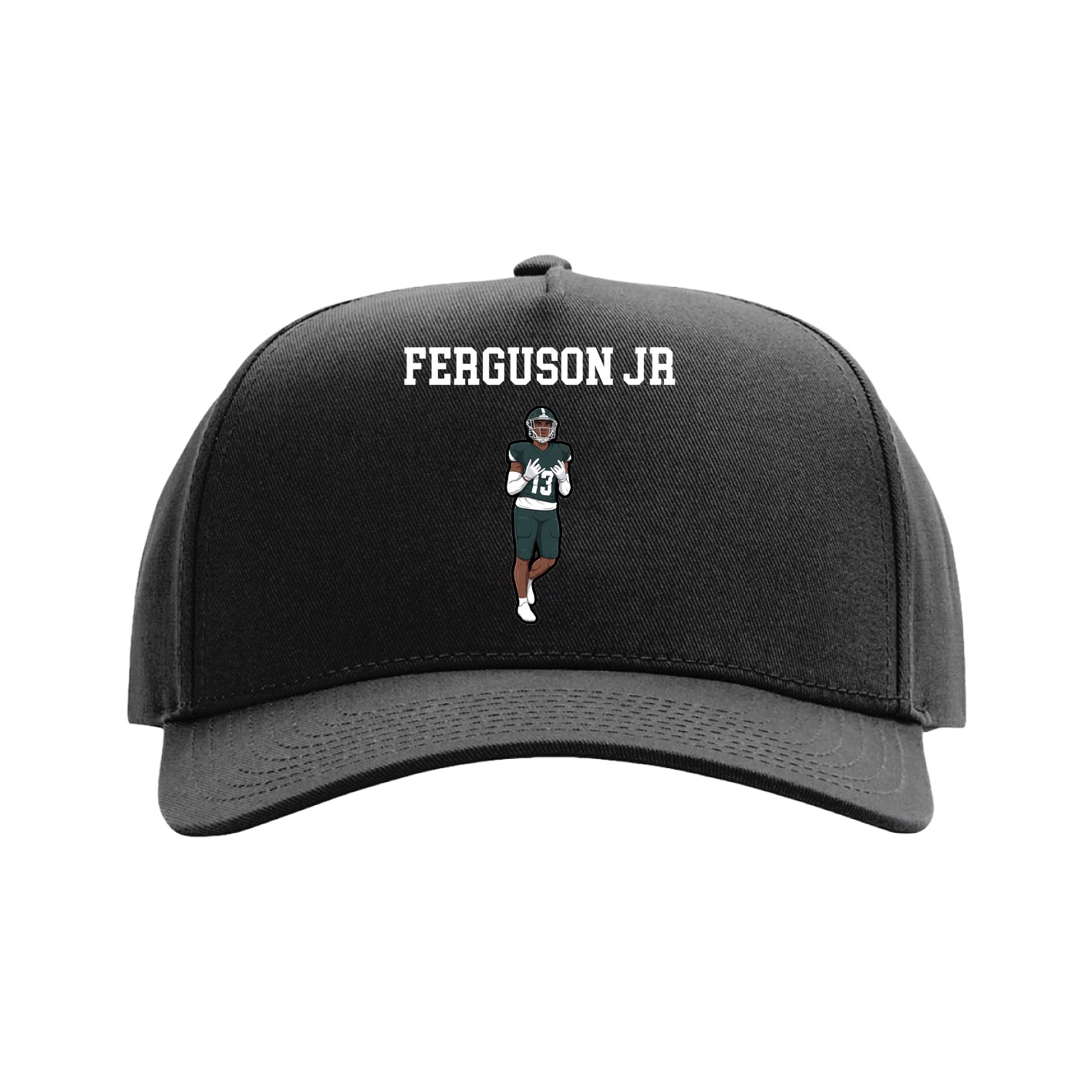 Full Fabric Five-Panel Champ Cap — Shirsey in Black