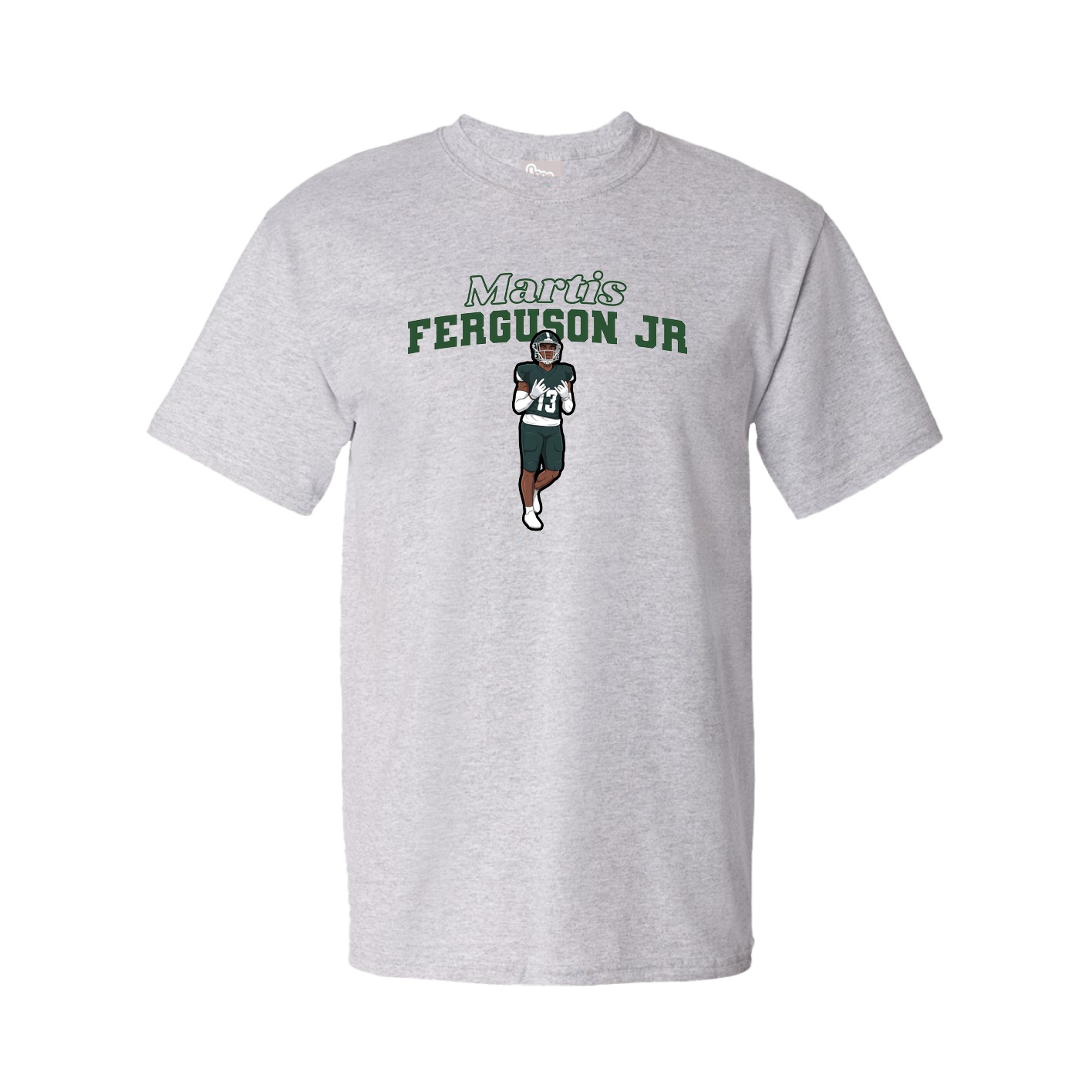 Youth Tee — Name Arch in Grey