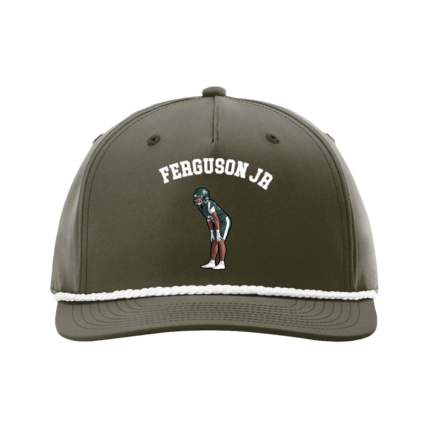 Five-Panel Classic Rope Cap — Shirsey Arch in Green