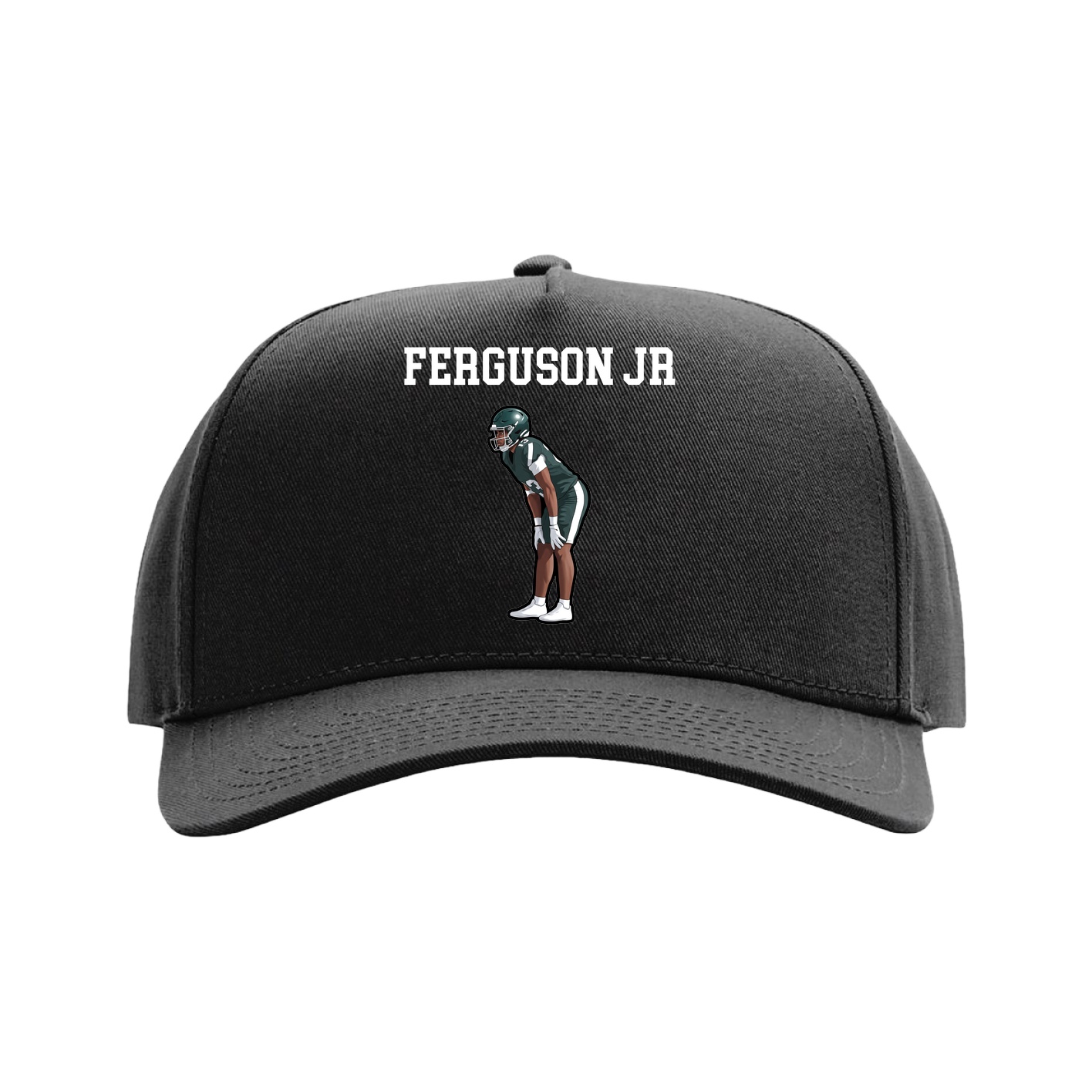 Full Fabric Five-Panel Champ Cap — Shirsey in Black