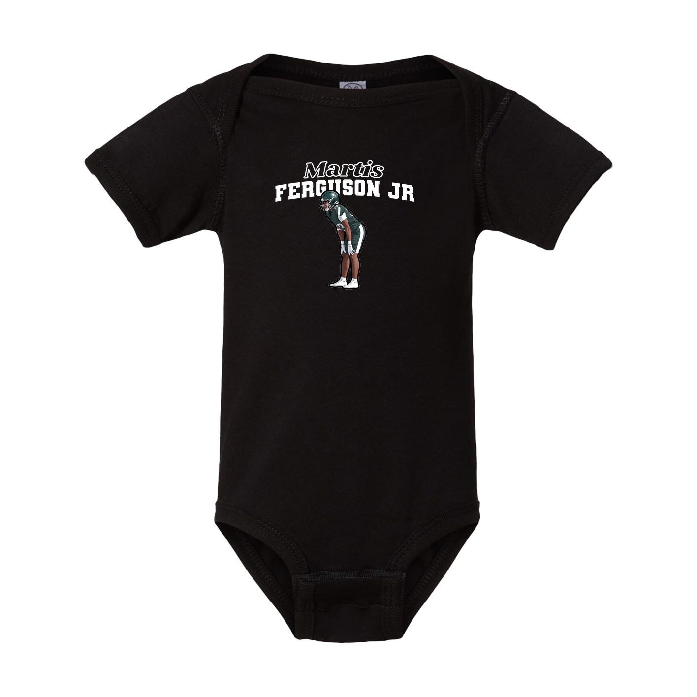 Baby Onesie — Name Arch in Black