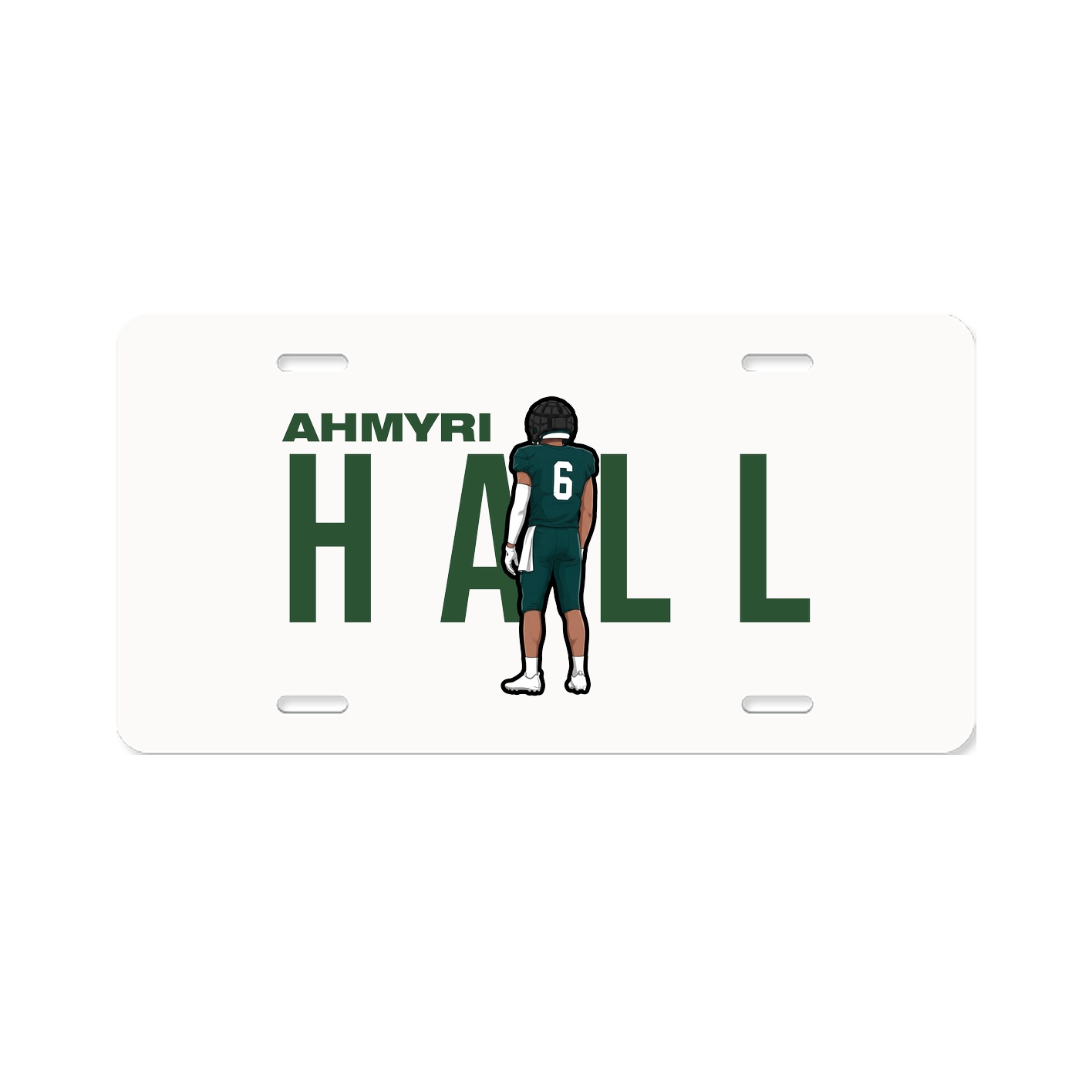 License Plate — Player Name in Classic