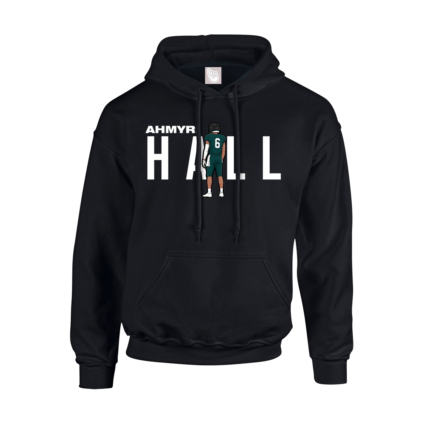 Hoodie — Player Name in Black