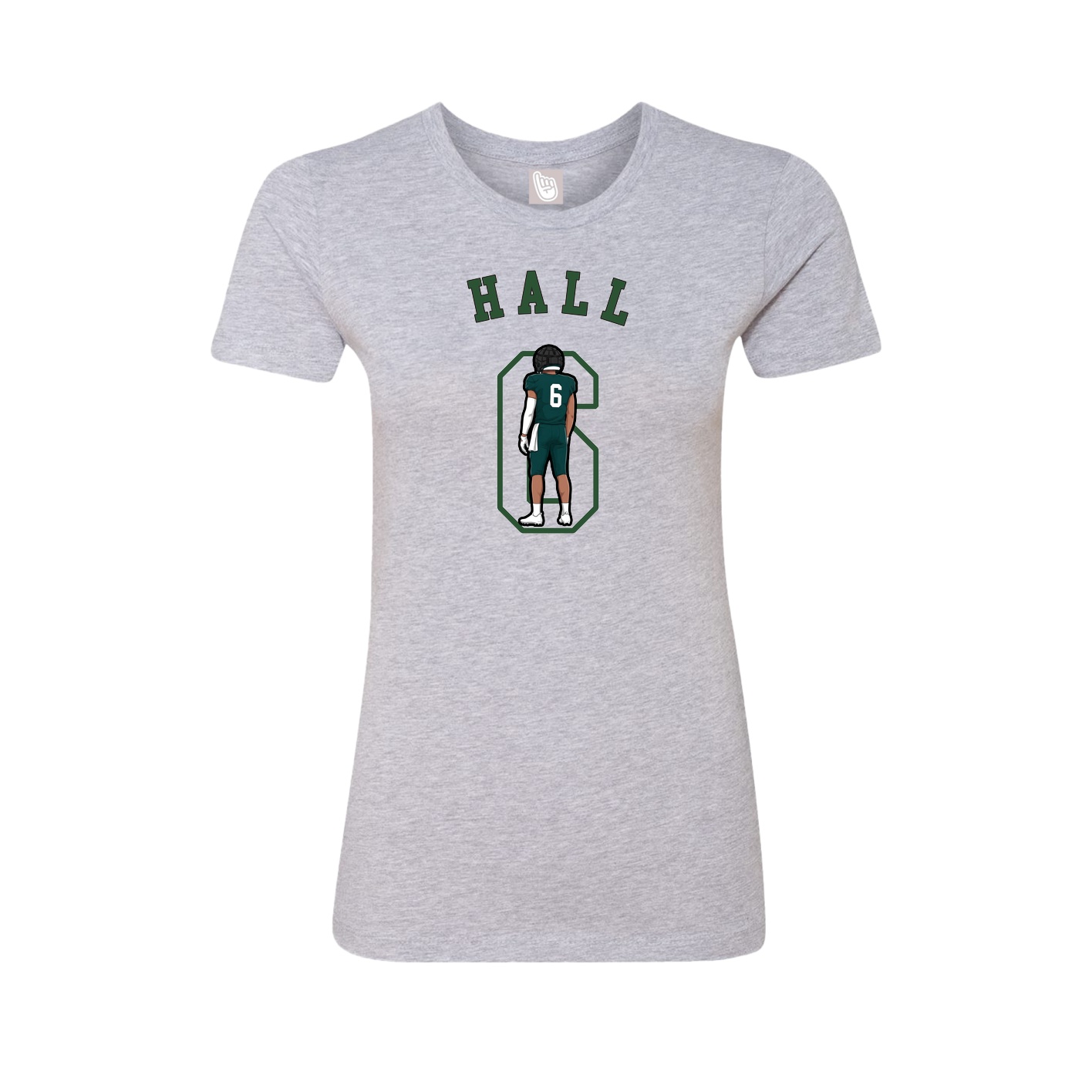 Fitted Women's Tee — Shirsey Arch in Grey