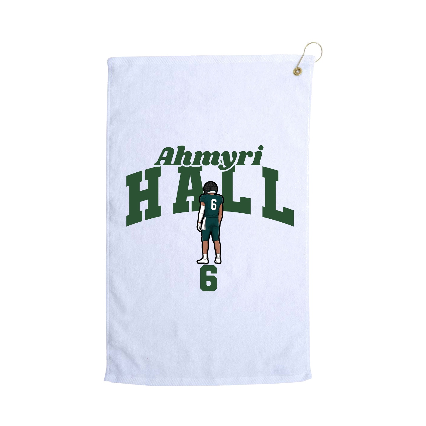 Golf Towel — Signature Arch in White
