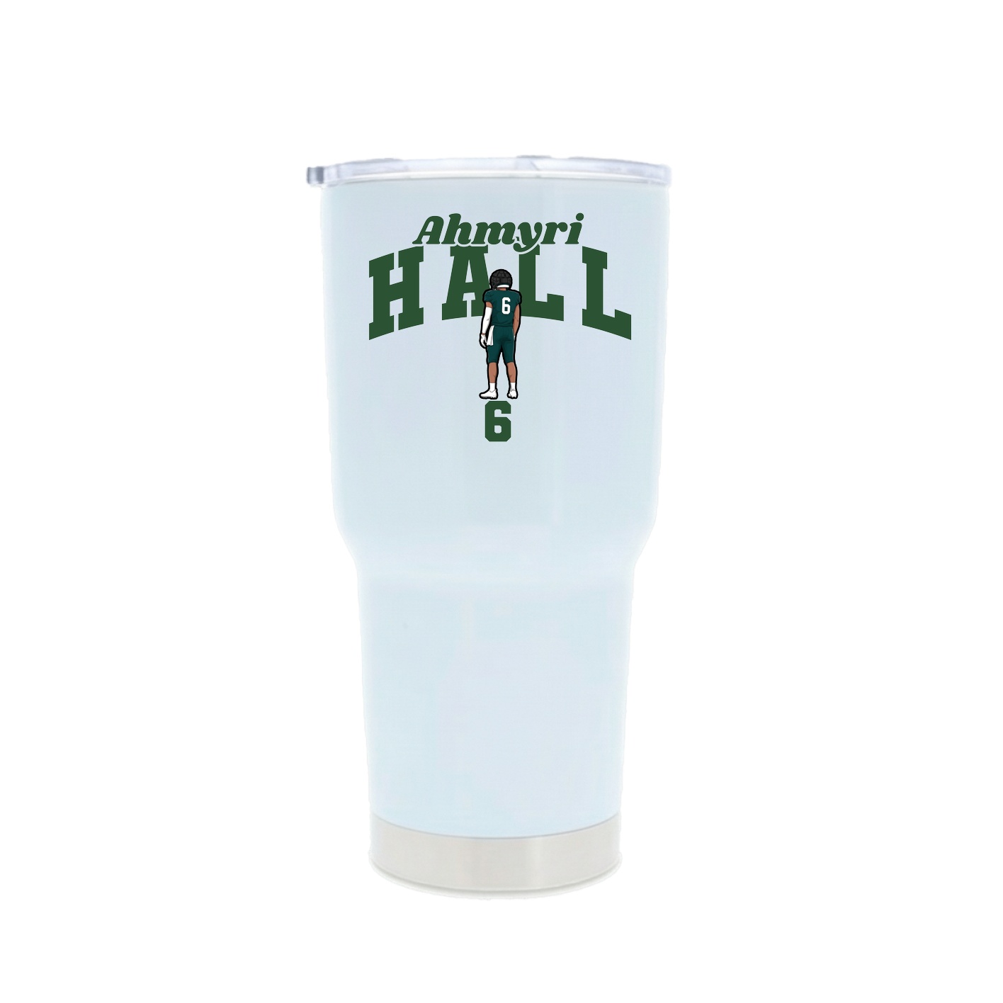 30oz Stainless Steel Tumbler — Signature Arch in White