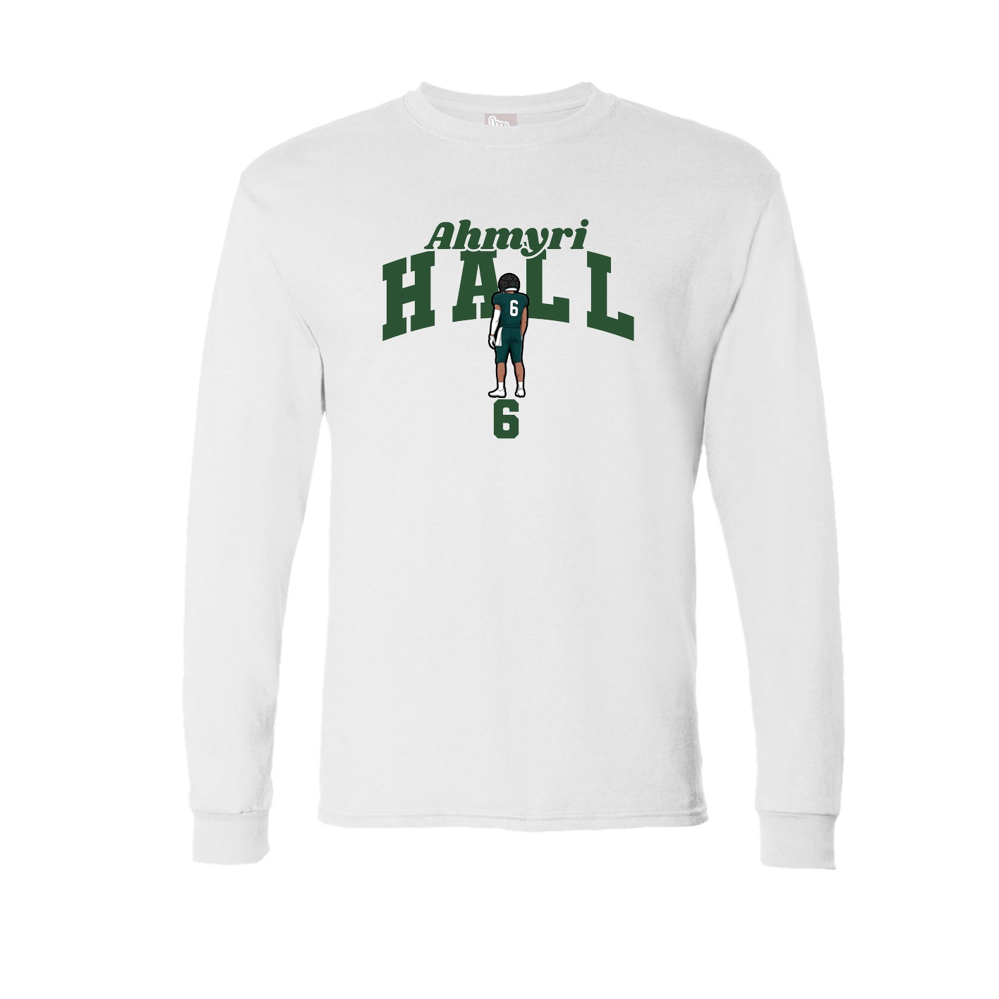 Long Sleeve Tee — Signature Arch in White