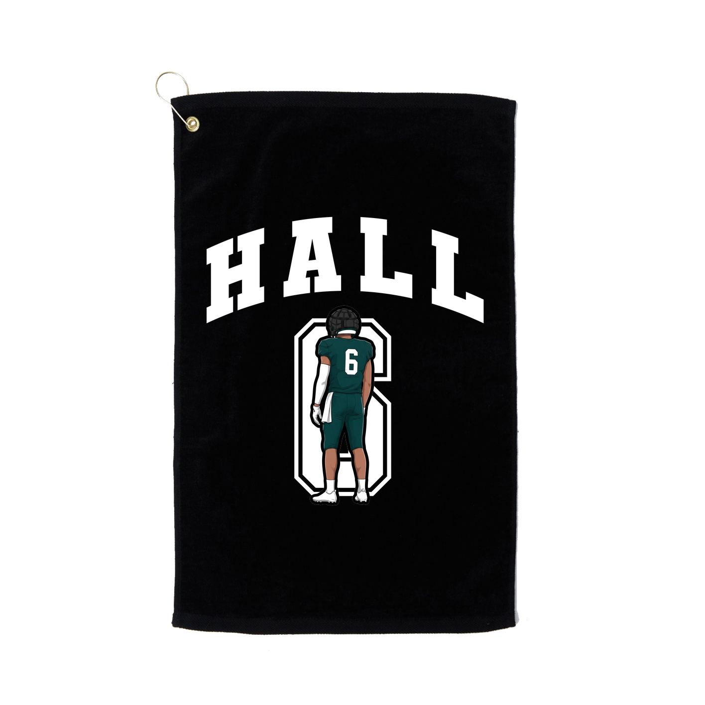 Golf Towel — Number in Black