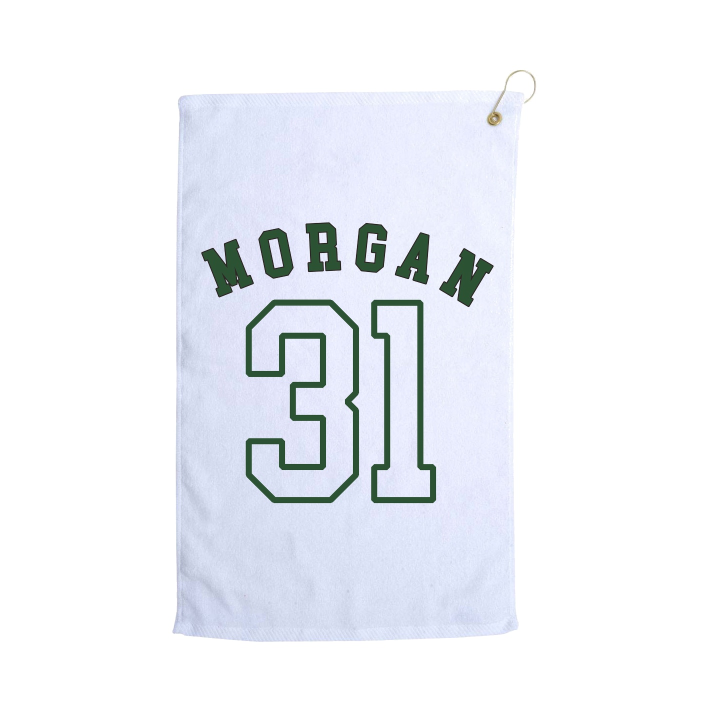 Golf Towel — Shirsey Arch in White