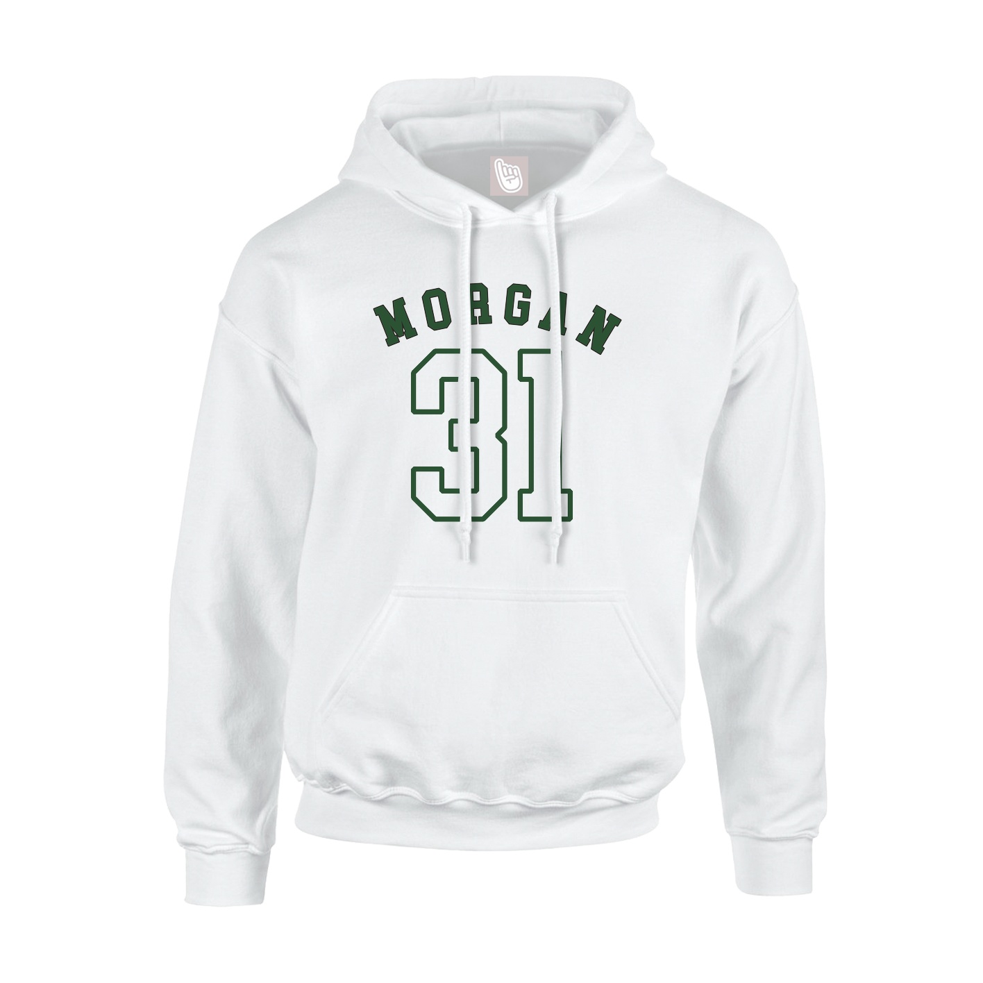 Youth Hoodie — Shirsey Arch in White