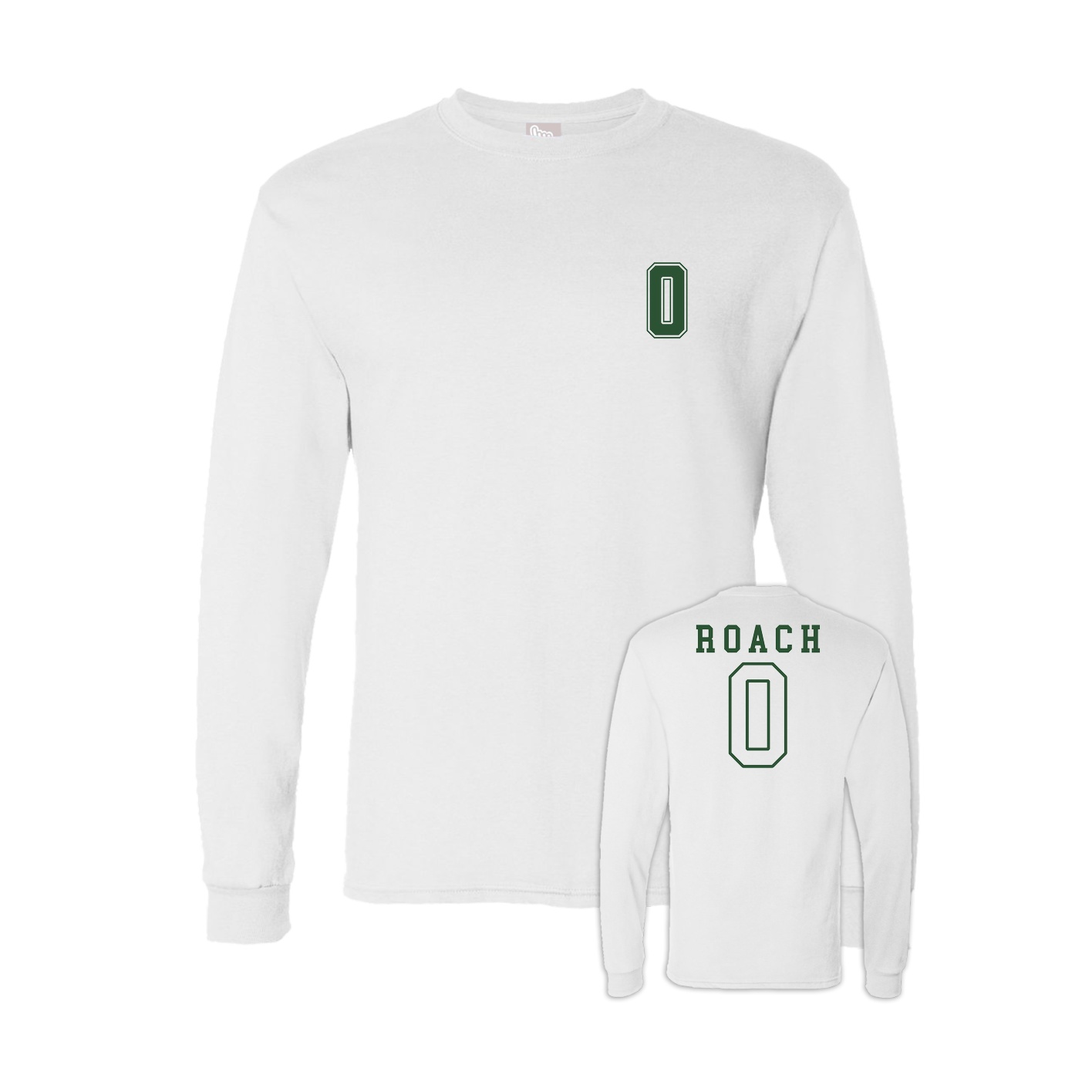 Long Sleeve Tee — Chest Back in White