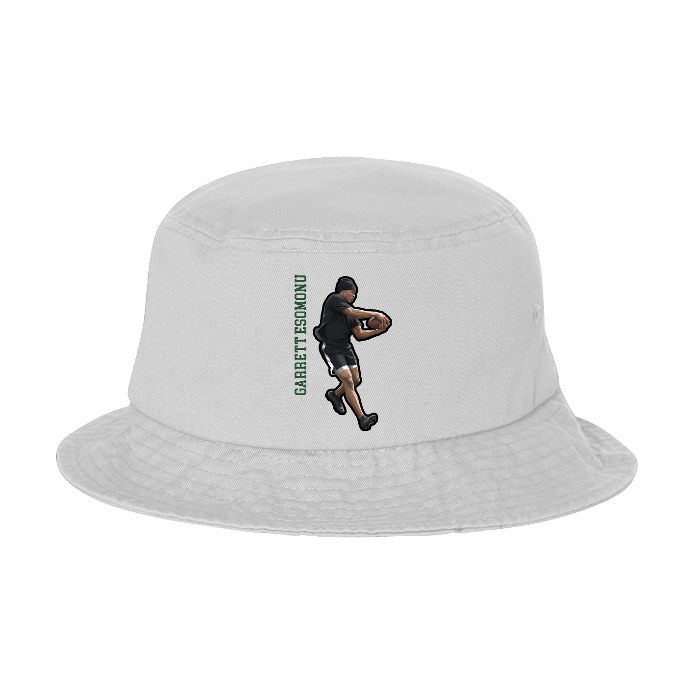 Bucket Cap — Name Vertical in White