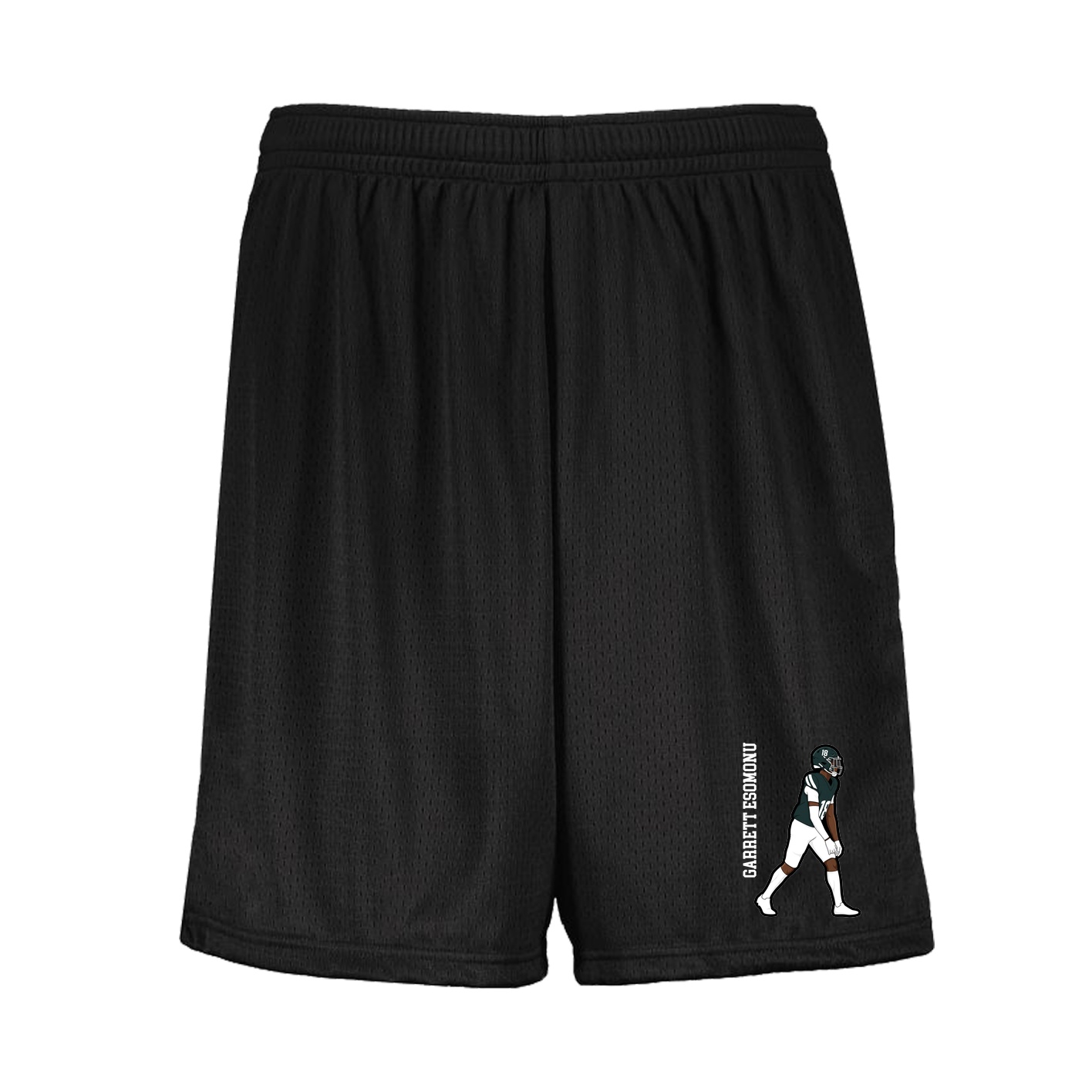 Shorts — Name Vertical in Black
