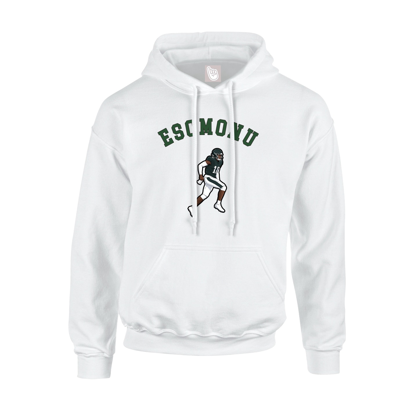 Youth Hoodie — Shirsey Arch in White