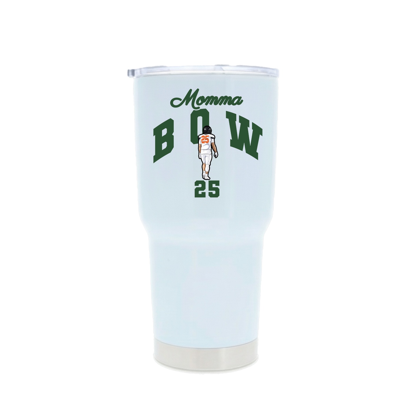 30oz Stainless Steel Tumbler — Mothers Day Arch in White