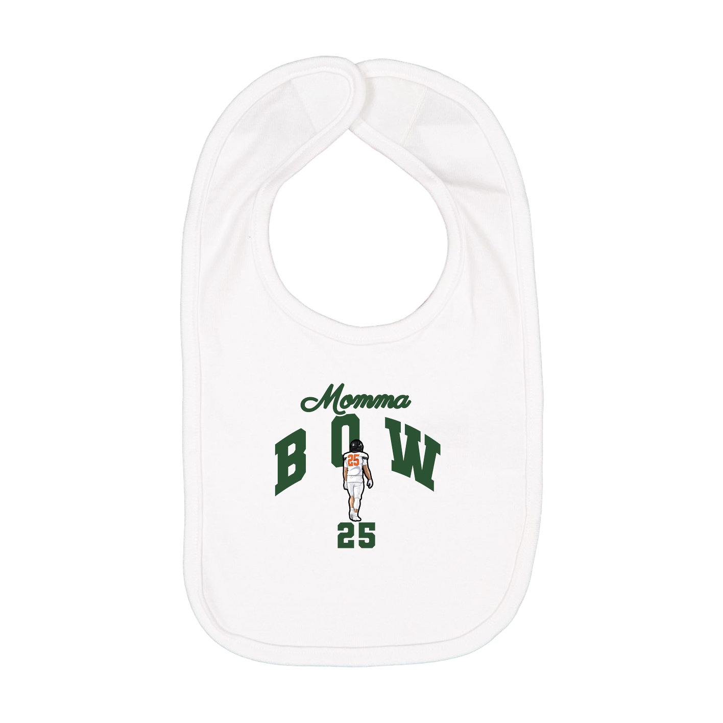 Infant Bib — Mothers Day Arch in White