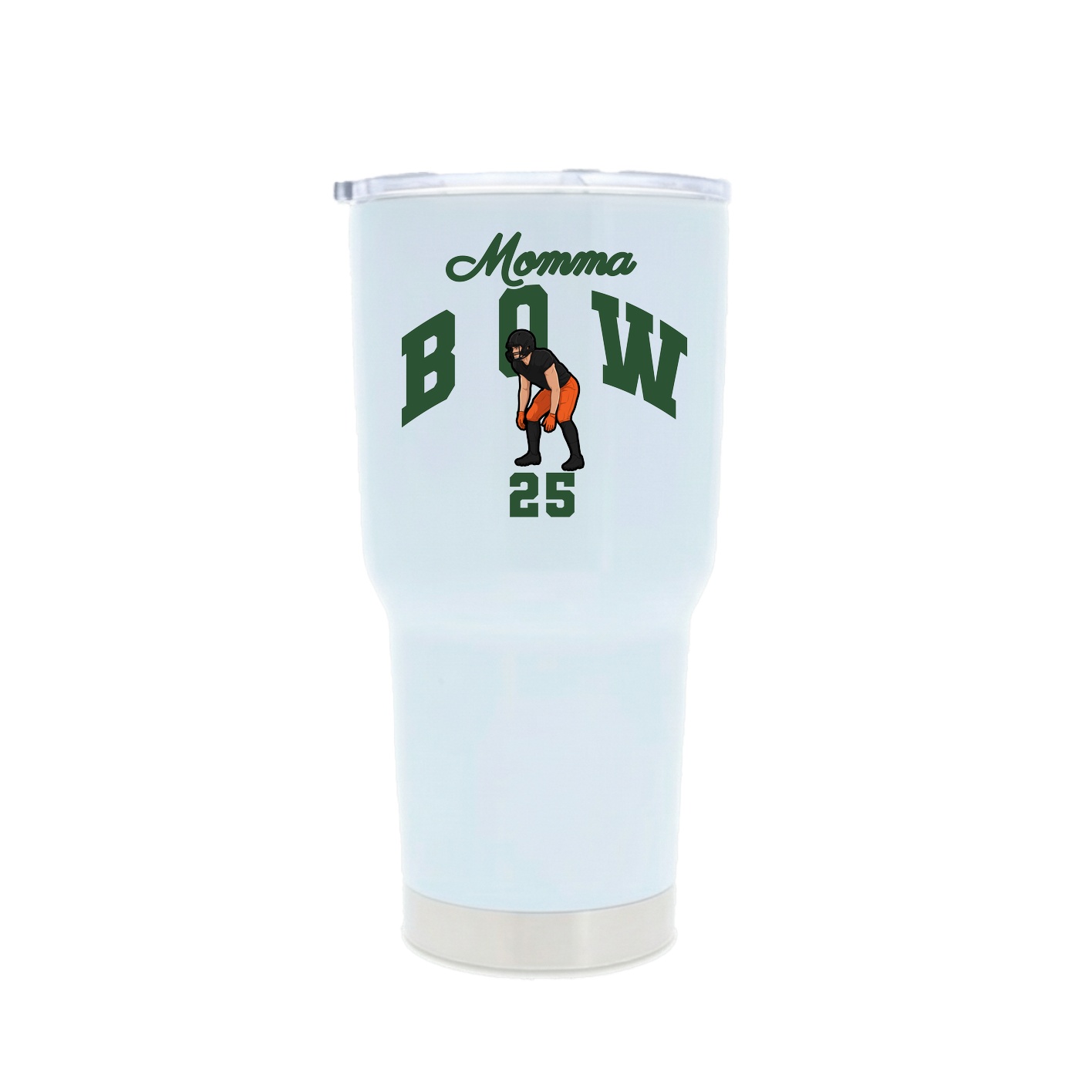 30oz Stainless Steel Tumbler — Mothers Day Arch in White