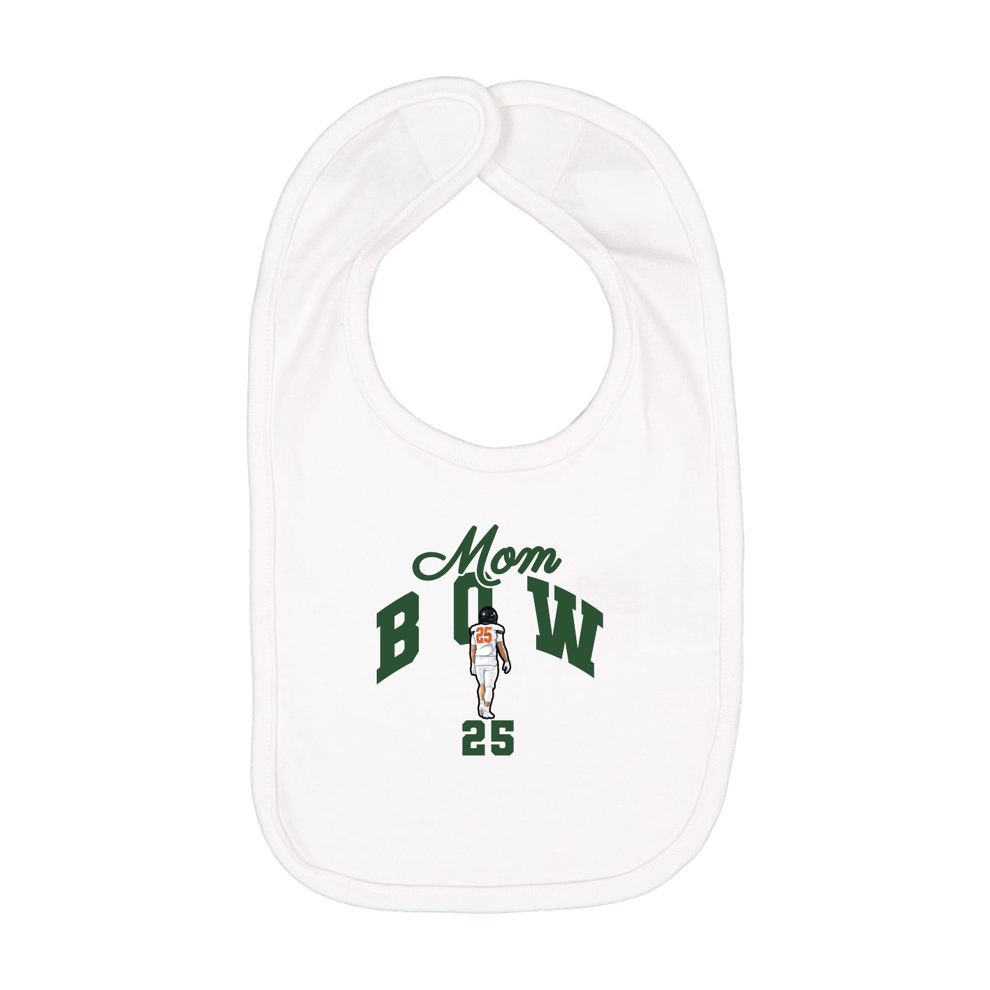 Infant Bib — Mothers Day Arch in White