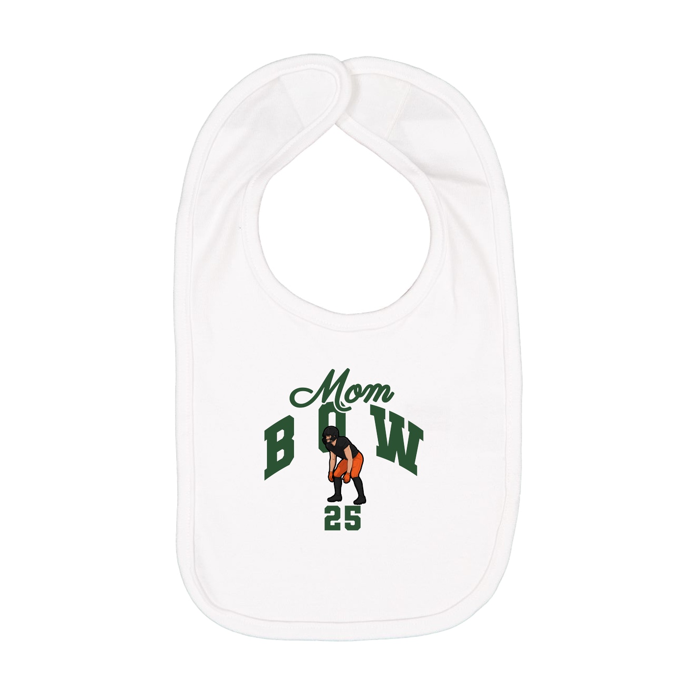Infant Bib — Mothers Day Arch in White