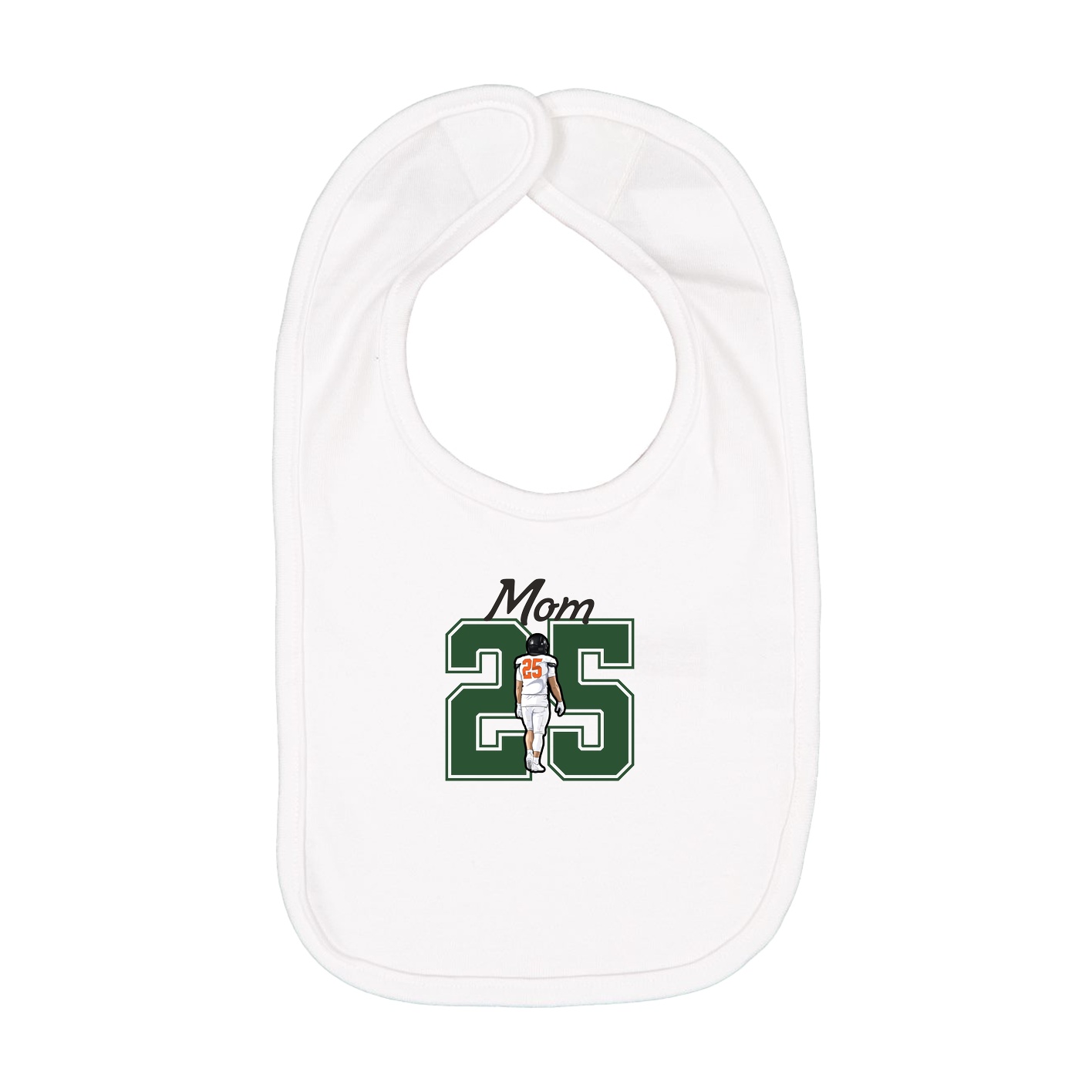 Infant Bib — Mothers Day Shirsey in White