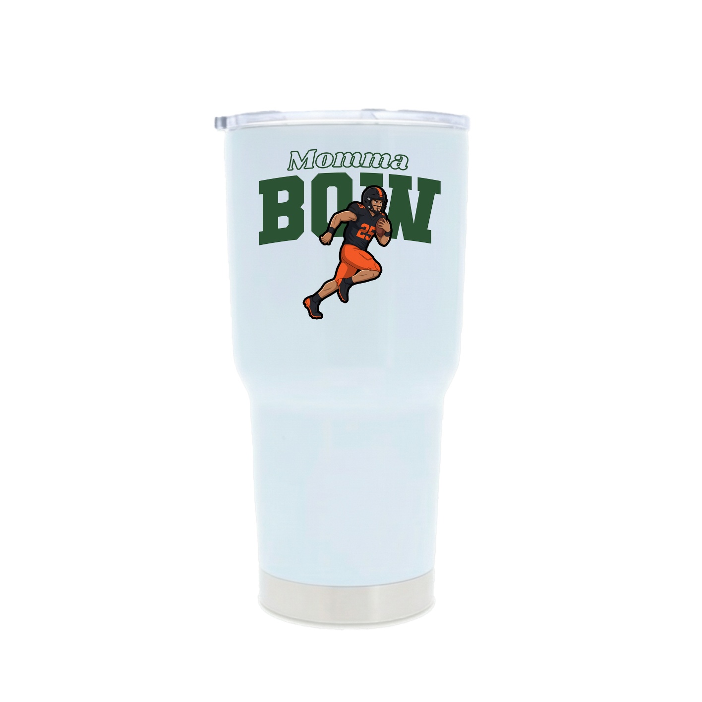 30oz Stainless Steel Tumbler — Mothers Day Block in White