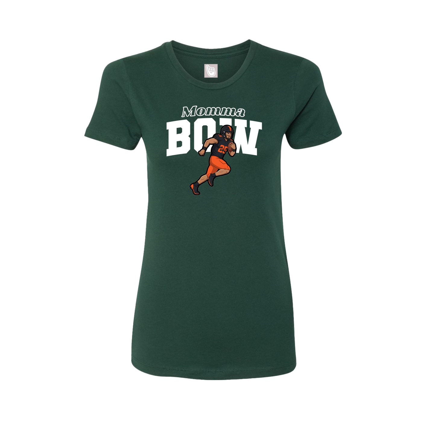 Womens Tee — Mothers Day Block in Green