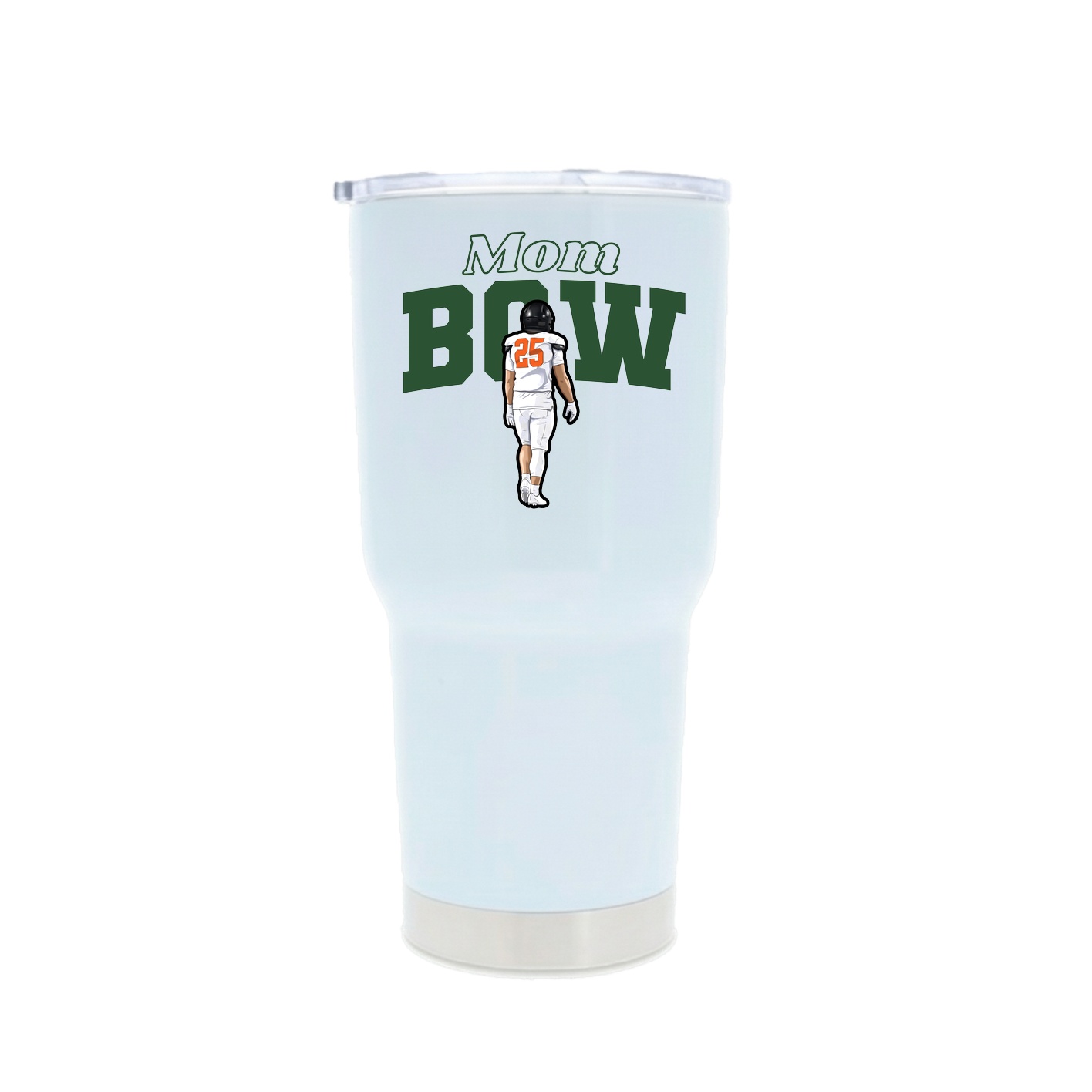 30oz Stainless Steel Tumbler — Mothers Day Block in White