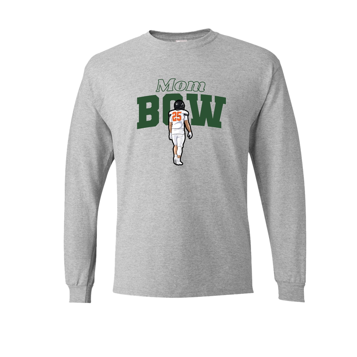 Long Sleeve Tee — Mothers Day Block in Grey