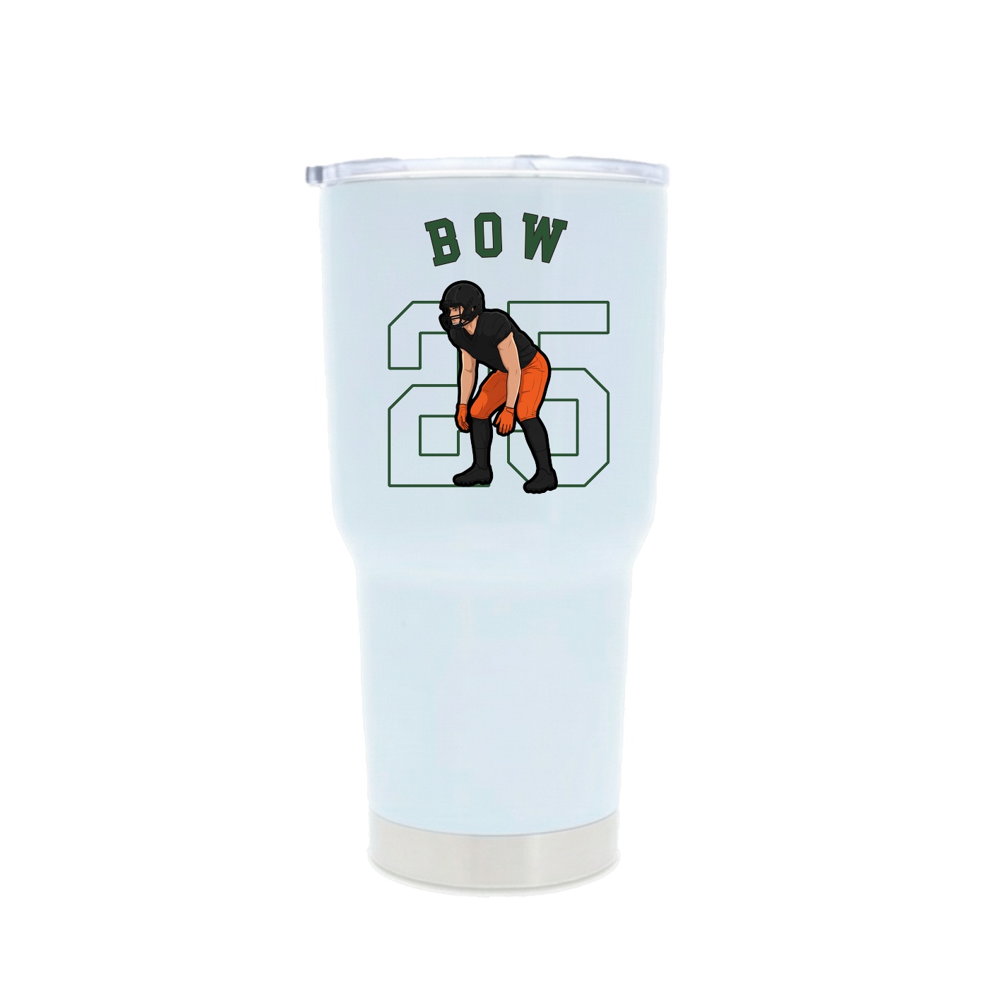 30oz Stainless Steel Tumbler — Shirsey Arch in White