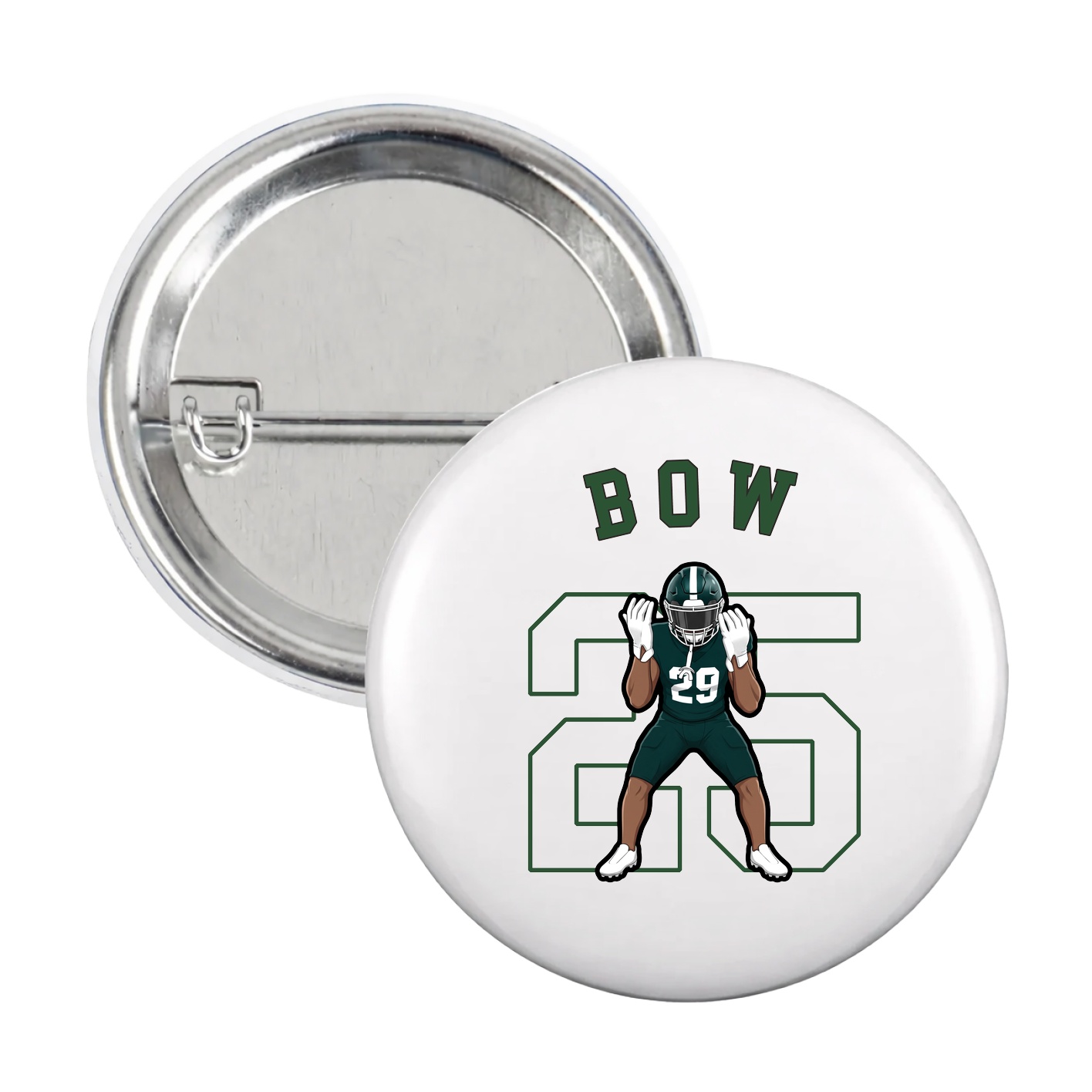 Game Day Button — Shirsey Arch in White