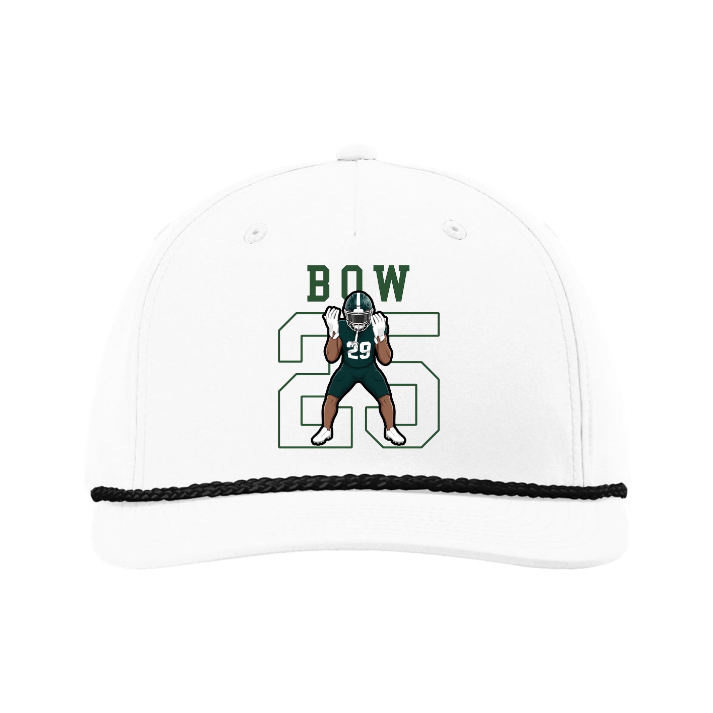 Five-Panel Classic Rope Cap — Shirsey in White