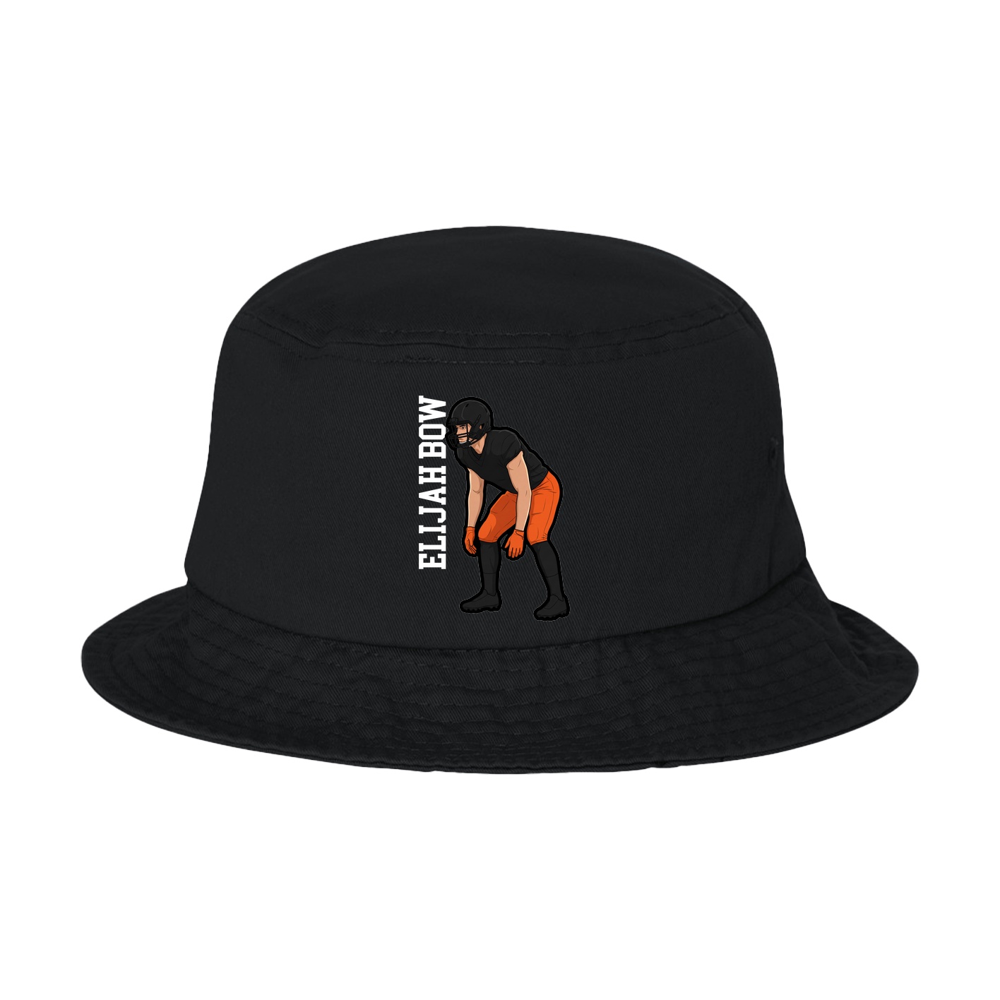 Bucket Cap — Name Vertical in Black
