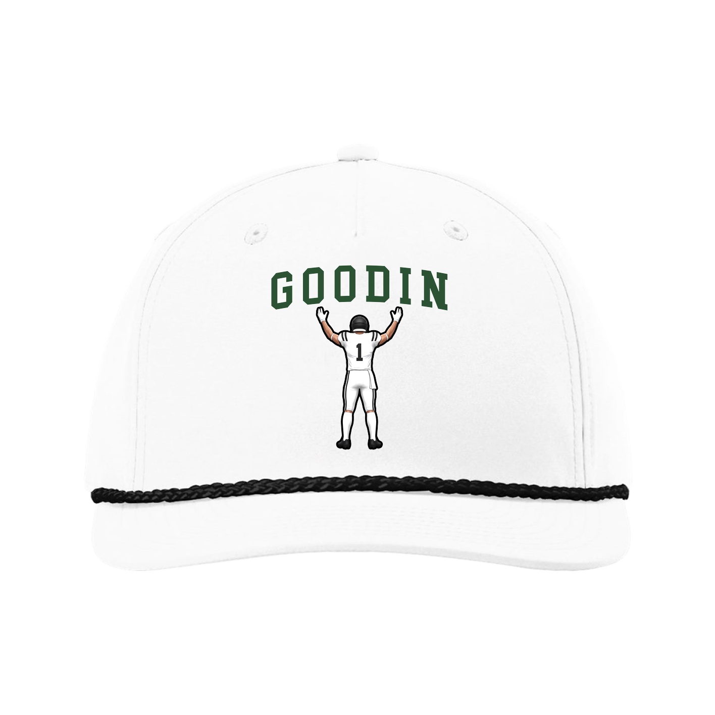 Five-Panel Classic Rope Cap — Shirsey in White