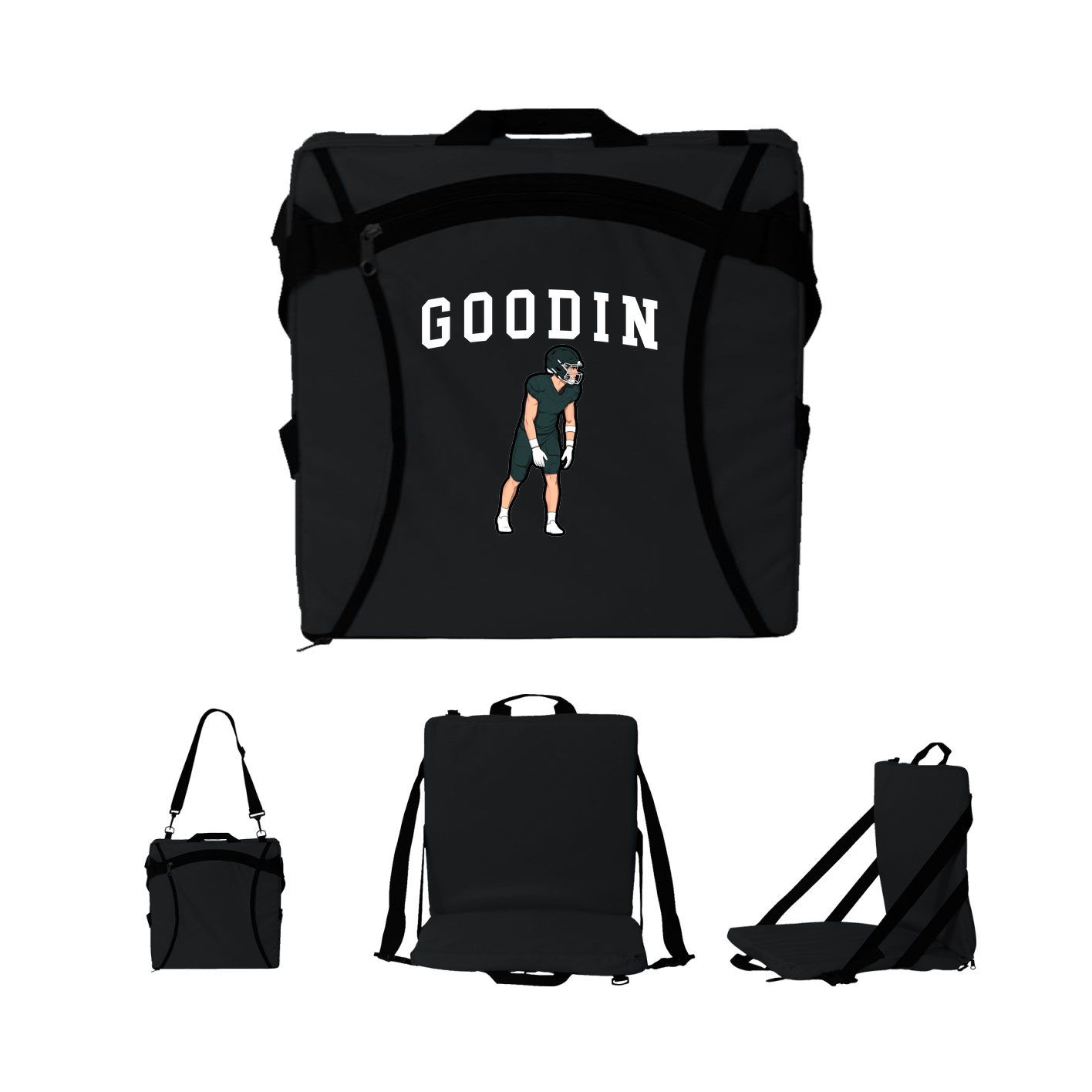 Folding Stadium Seat — Shirsey in Black