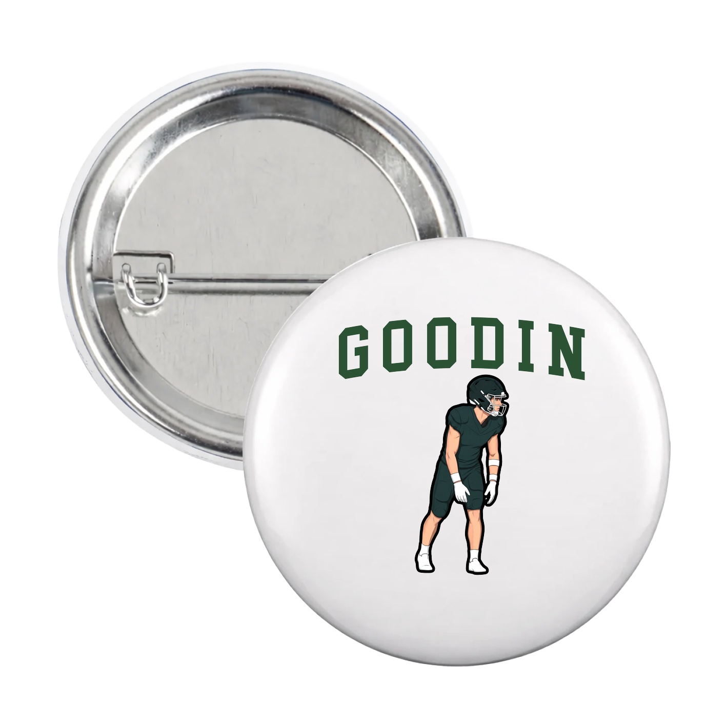 Game Day Button — Shirsey in White