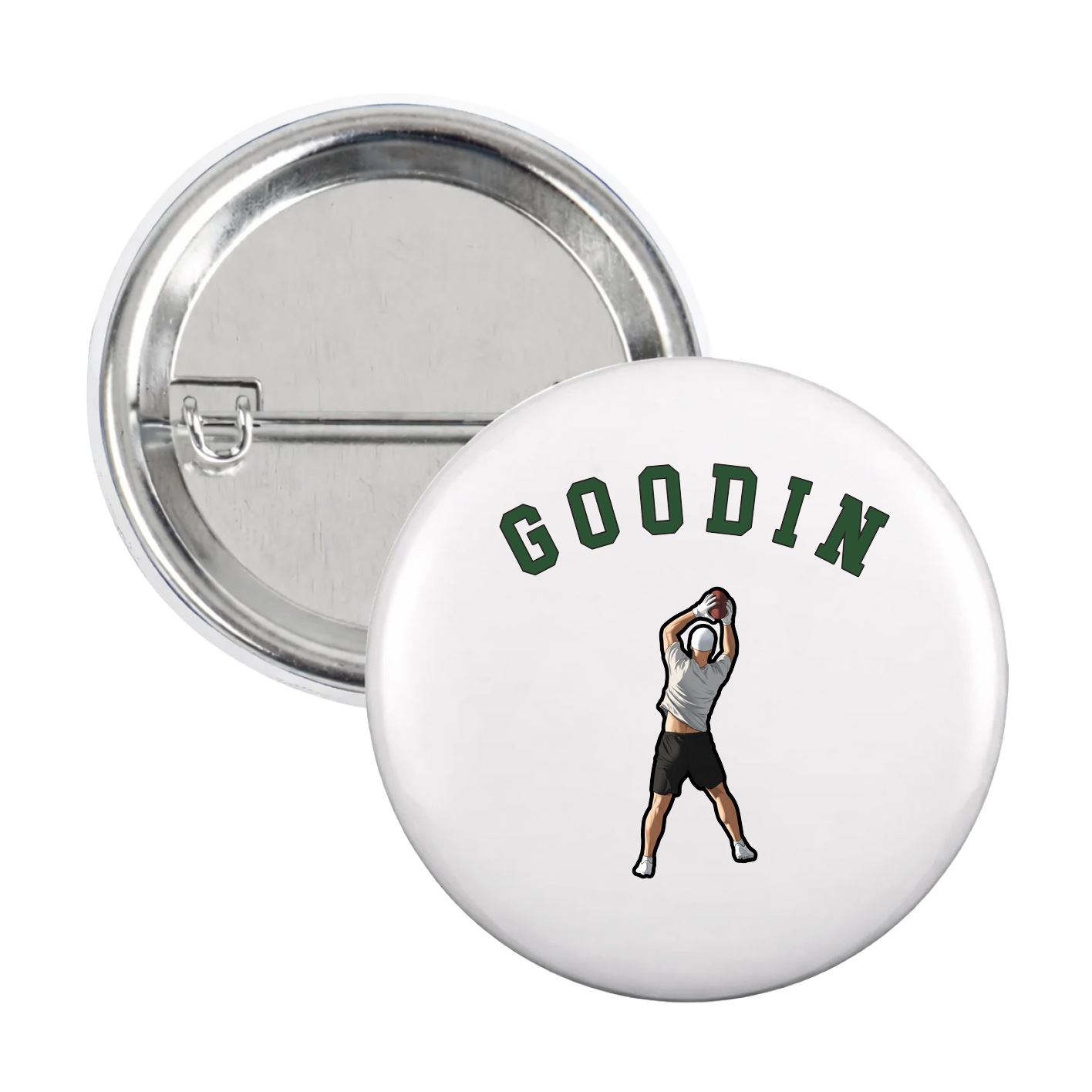 Game Day Button — Shirsey Arch in White