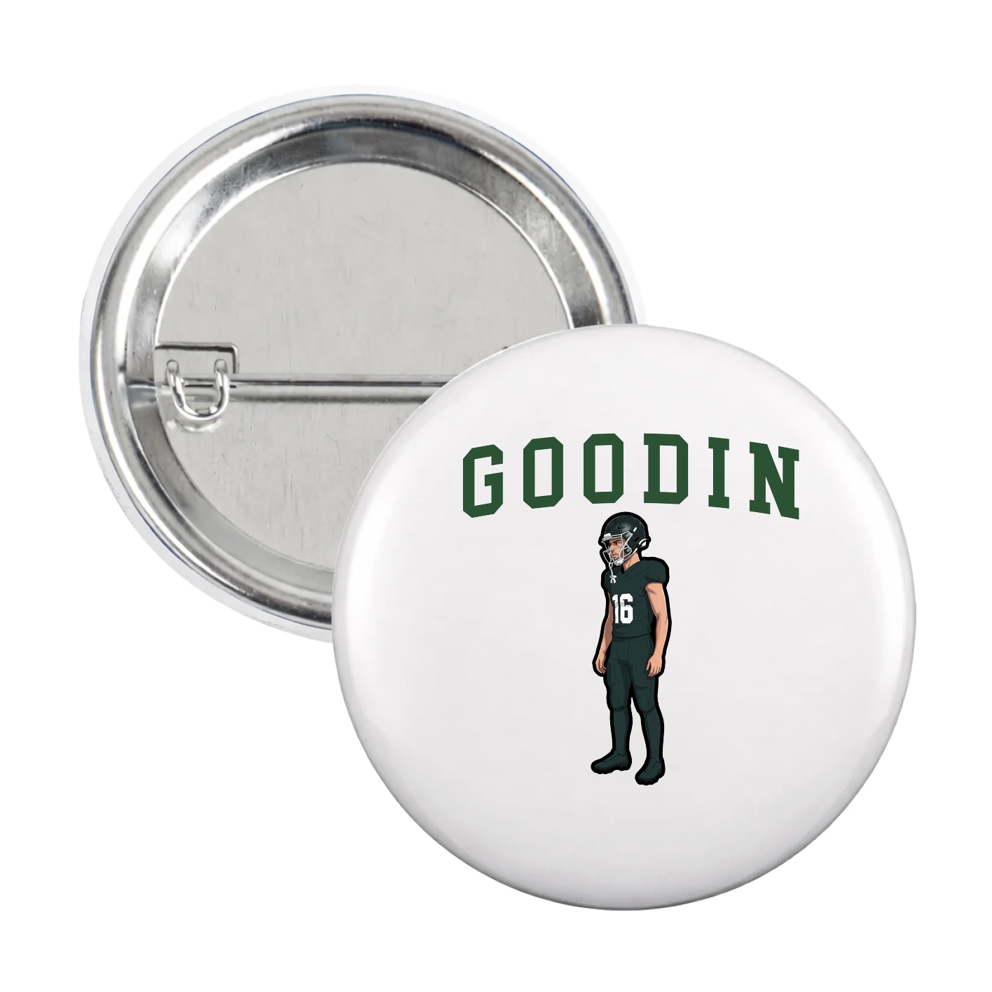 Game Day Button — Shirsey in White