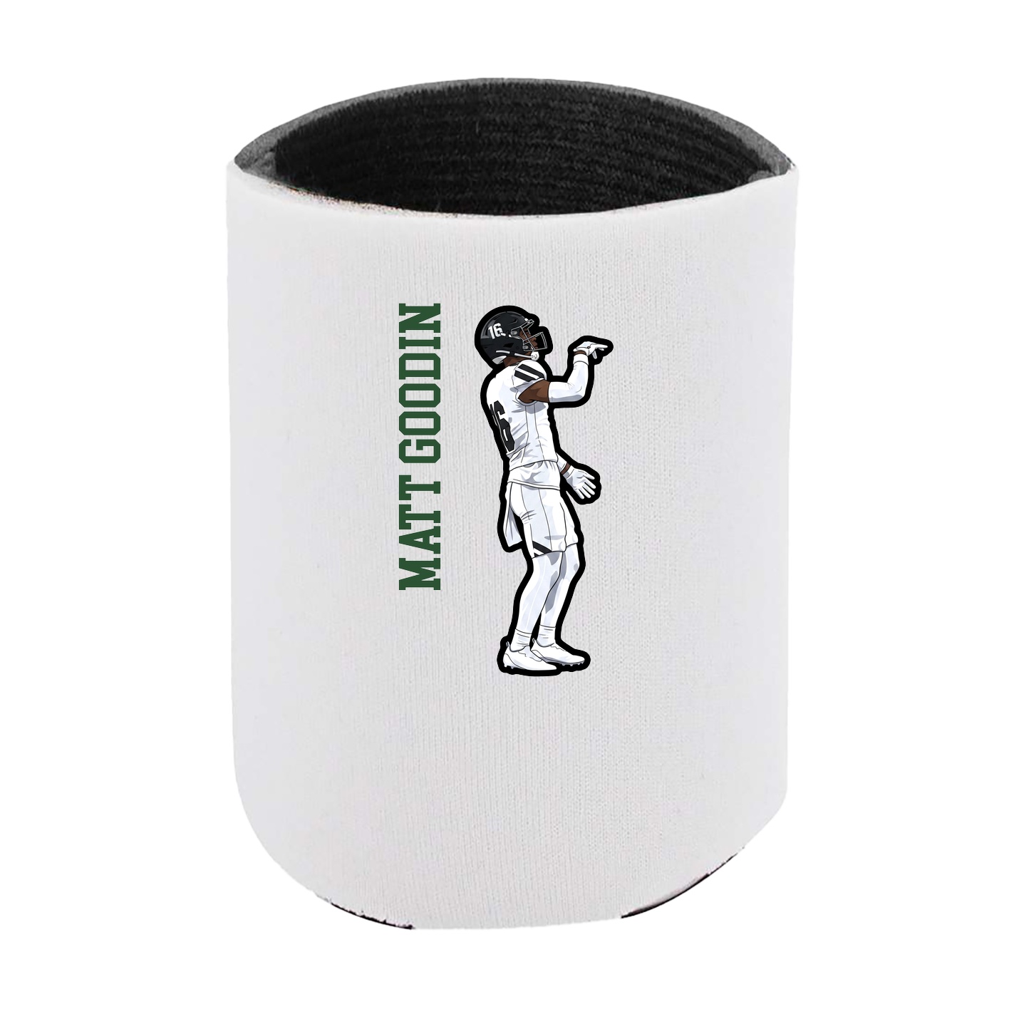 Can Holder — Name Vertical in White