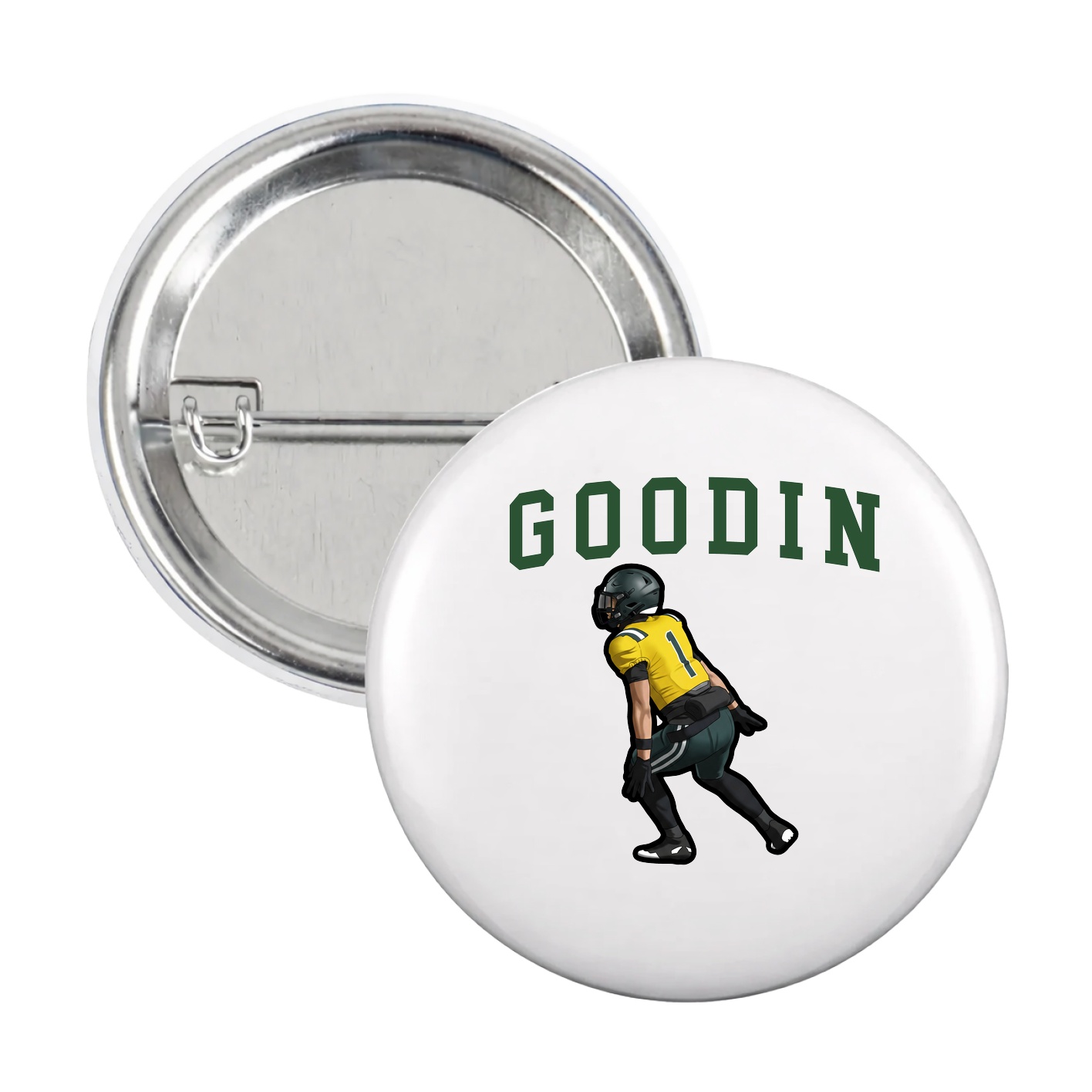 Game Day Button — Shirsey in White